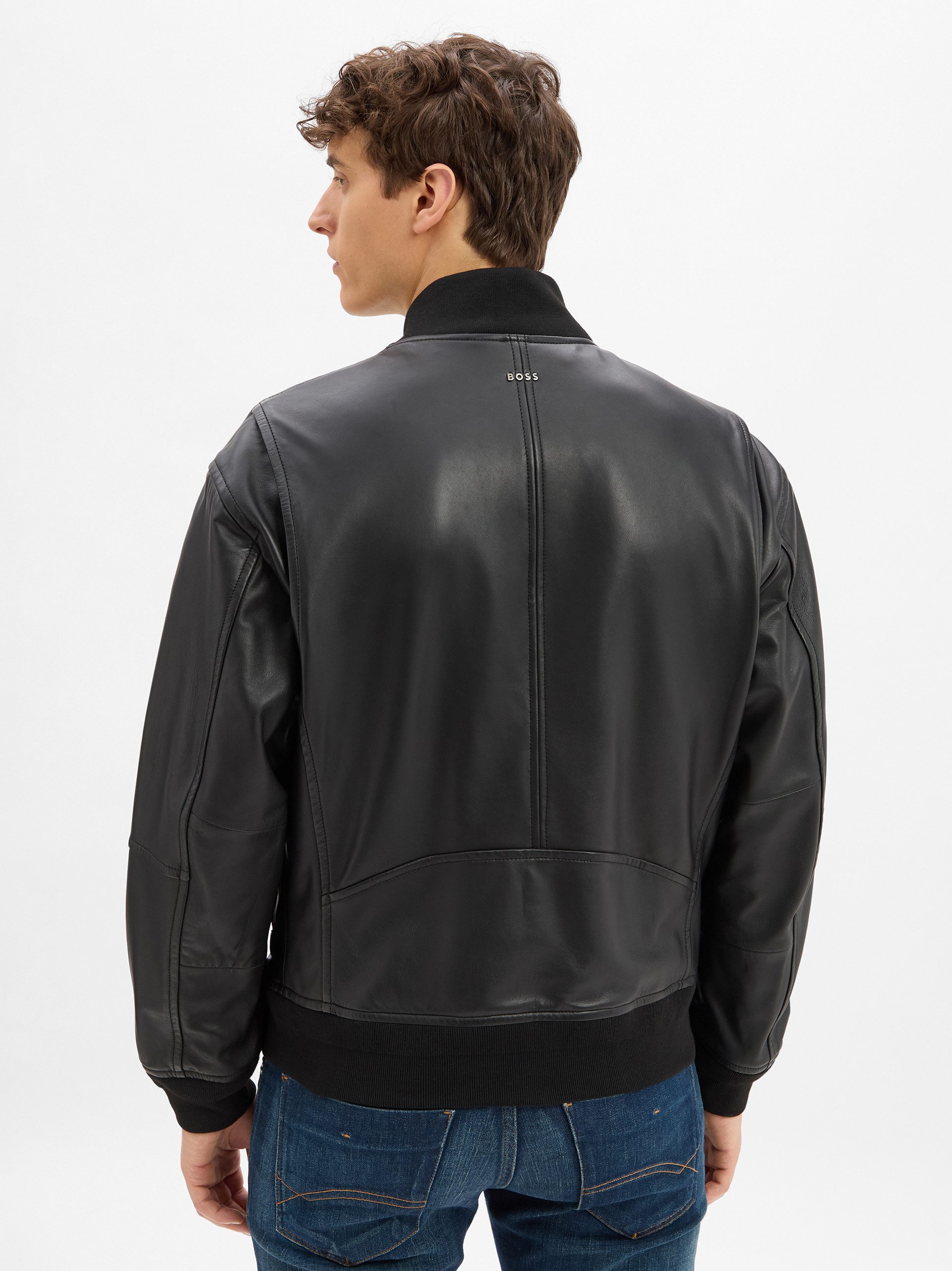 BOSS ORANGE Lederjacke Jobrice günstig online kaufen