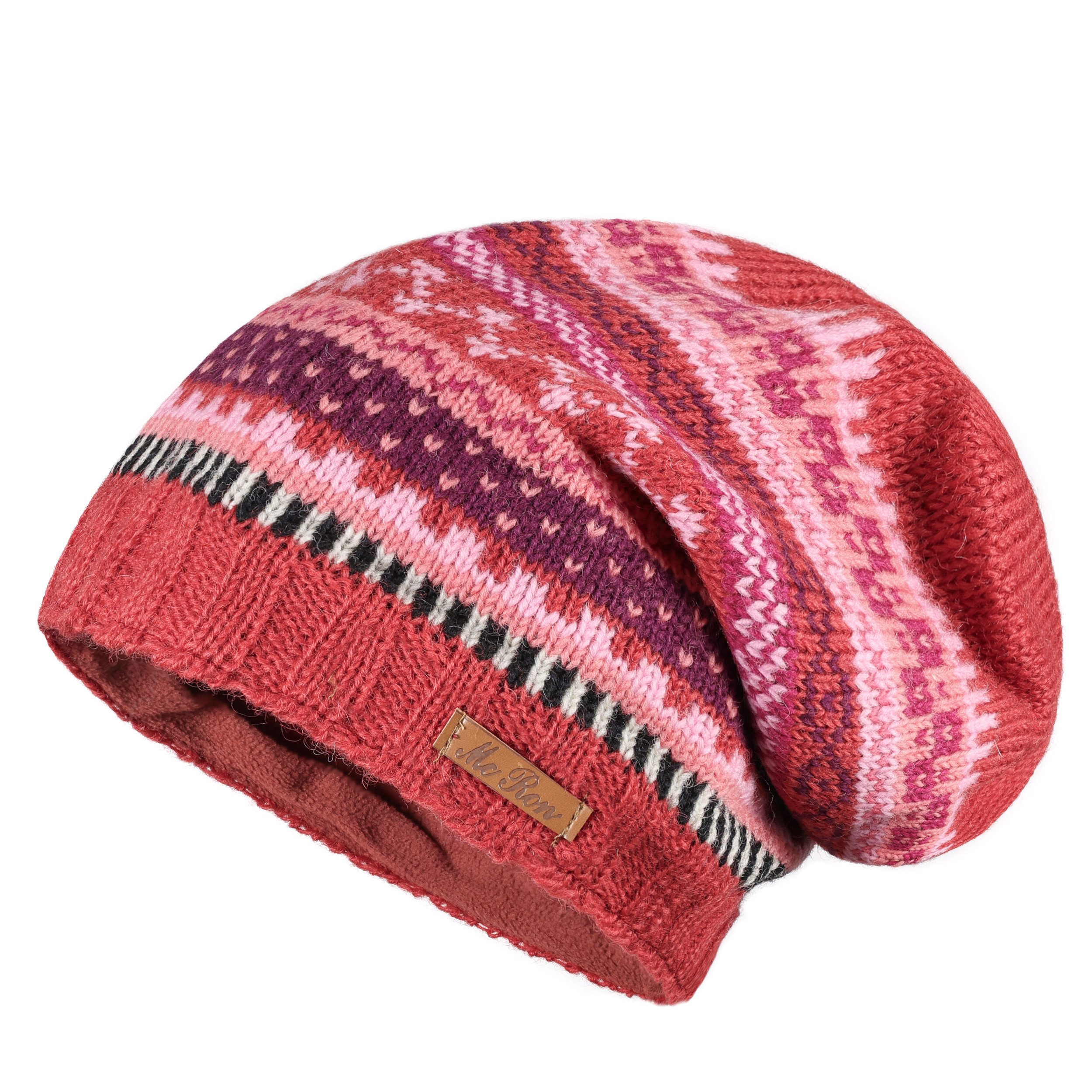 McRon Strickmütze Beanie Wollmütze Modell Magy im Norweger Design