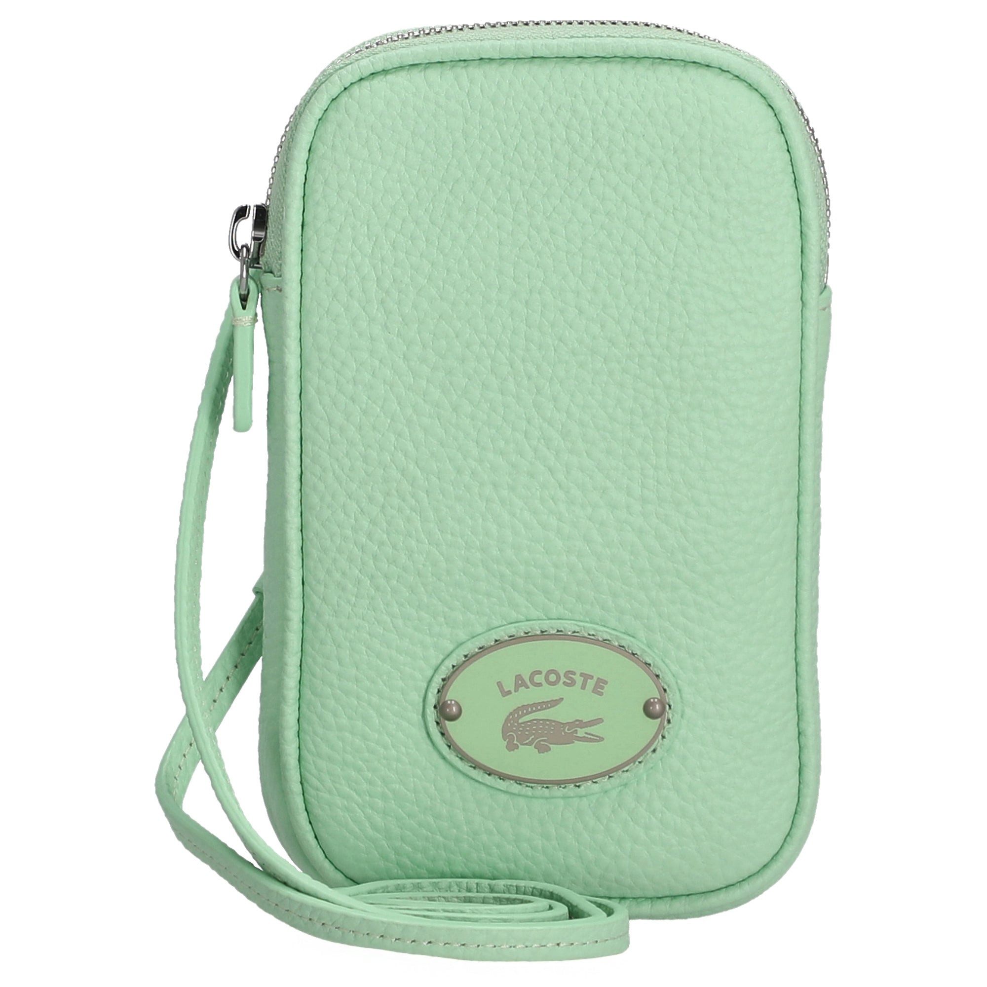 Lacoste Handytasche Origin Croc - Handytasche mit Kontrast-Krokodil 17 cm (asch)