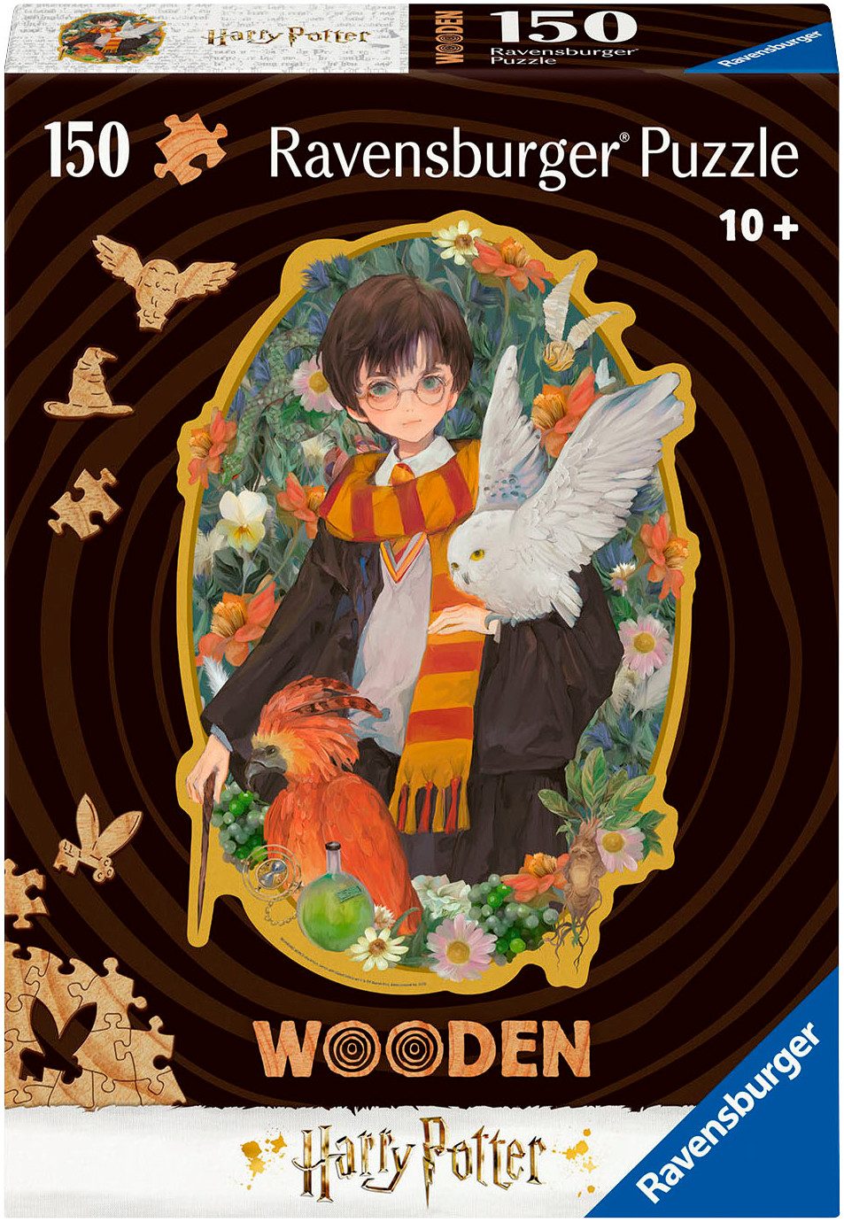 Ravensburger Konturenpuzzle Wooden, Harry Potter, 150 Puzzleteile, aus Holz günstig online kaufen