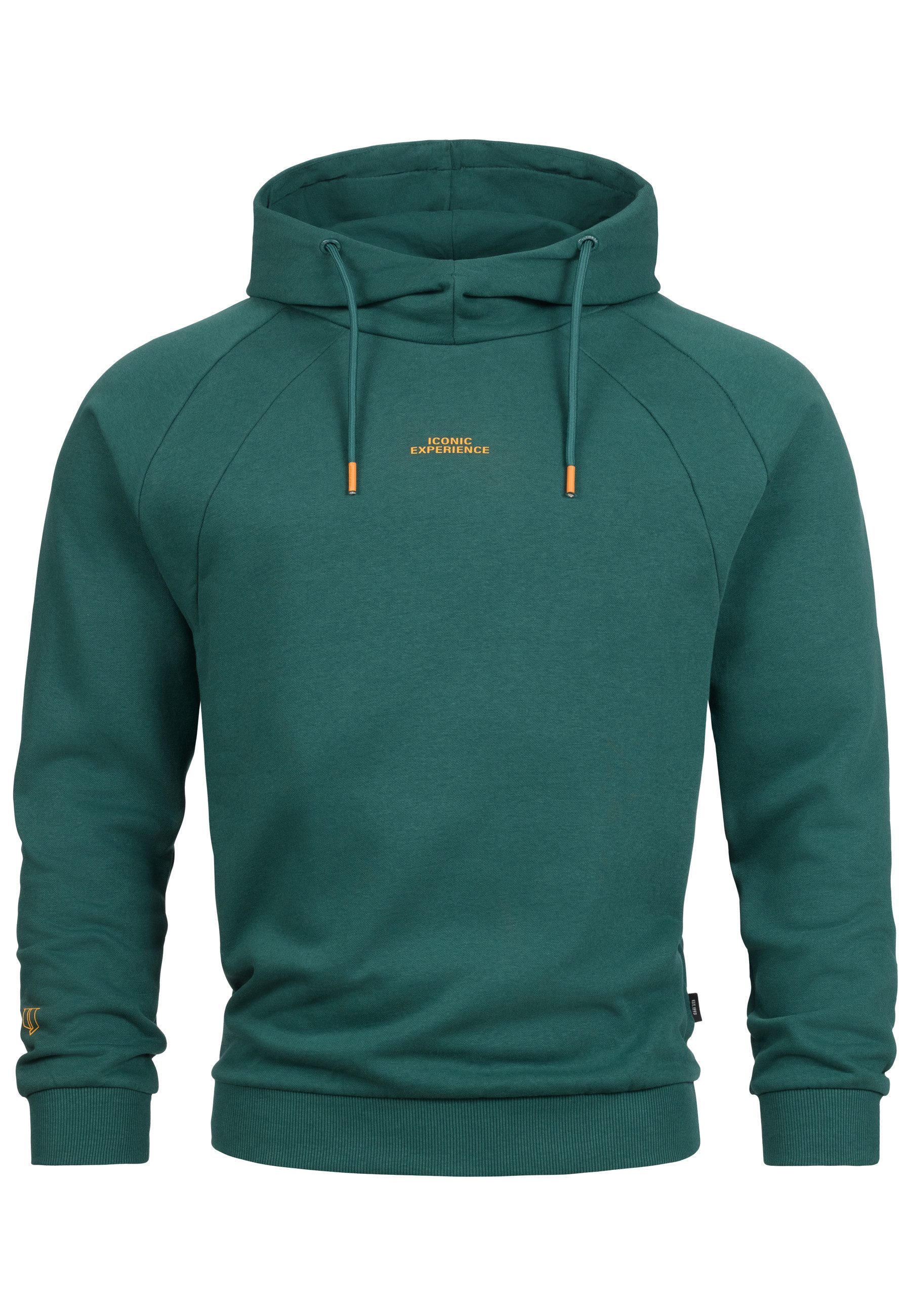 Indicode Kapuzenpullover INVir mit kurzem Schalkragen günstig online kaufen