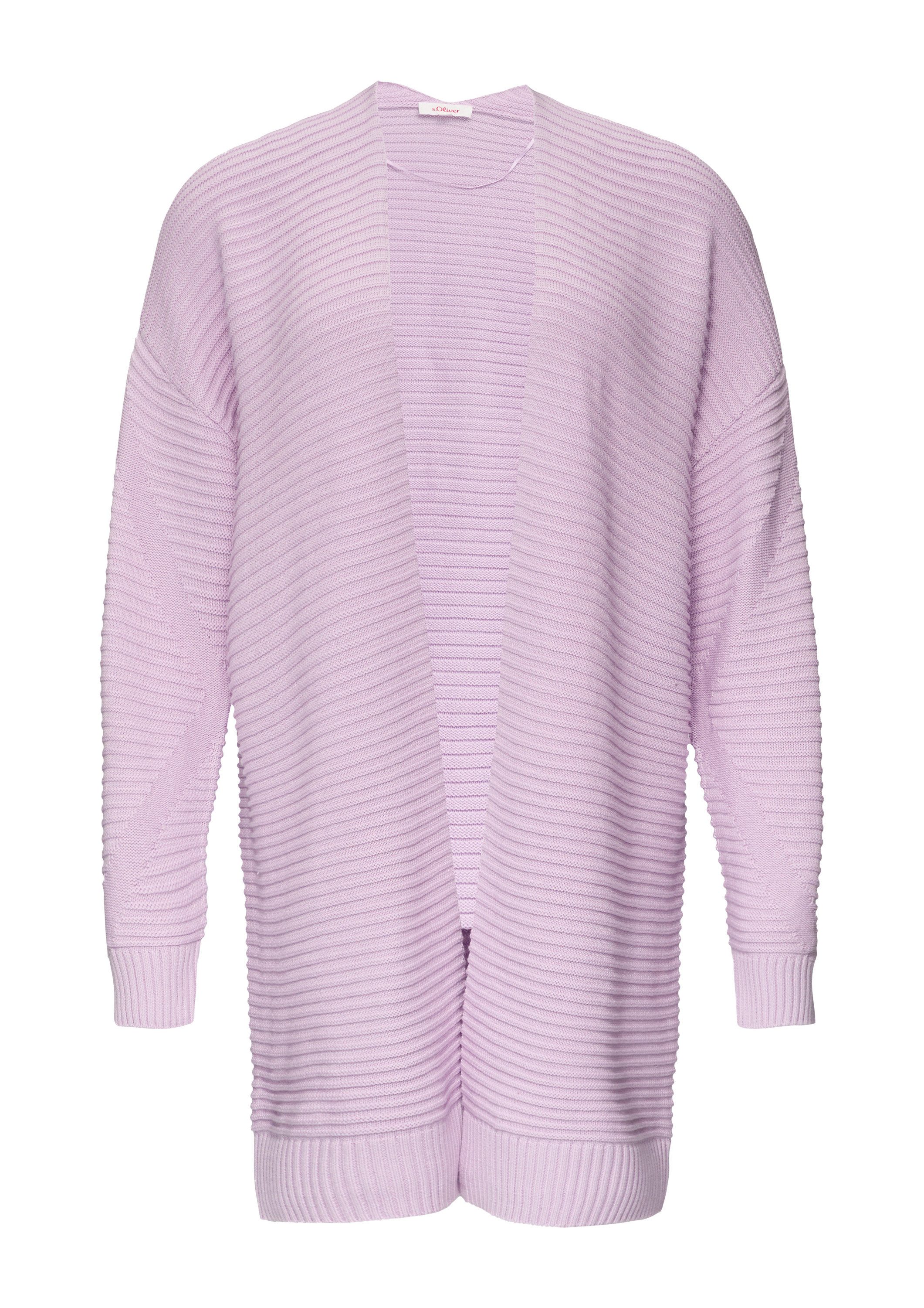 s.Oliver Cardigan Strickjacke Strickjacke mit Strukturmuster