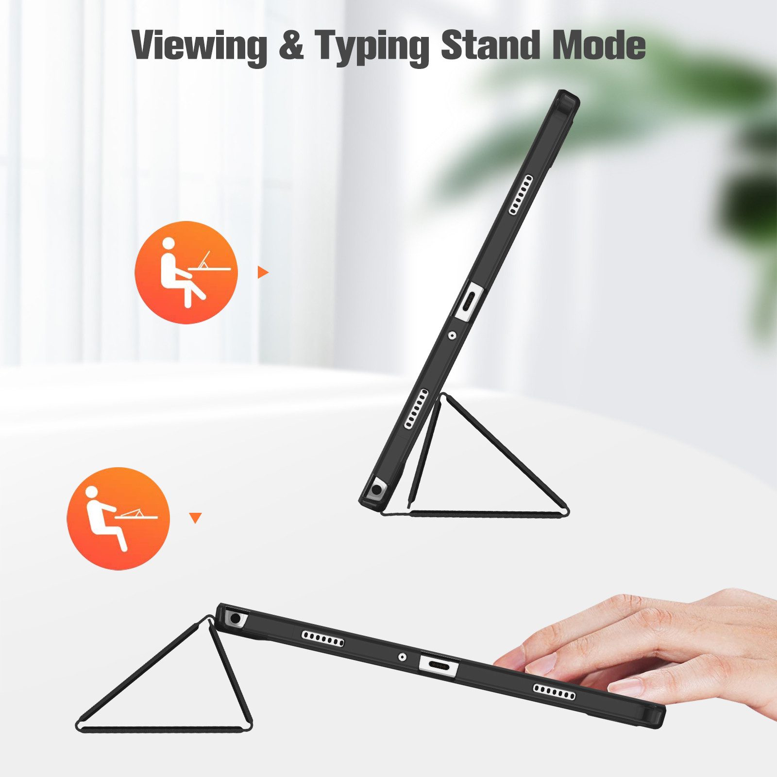 Fintie Tablet-Hülle für Samsung Galaxy Tab A11+ Plus 11 Zoll 2025 / Tab A9+ Plus 11'' 2023 11 Zoll, mit Schutzfolie, Ultradünn Schutzhülle mit Translucent Rücks – Bild 5 von 5