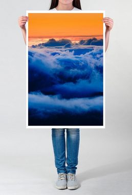 Sinus Art Poster Künstlerische Fotografie 60x90cm Poster Wolken über dem Haleakala Krater auf Maui Hawaii