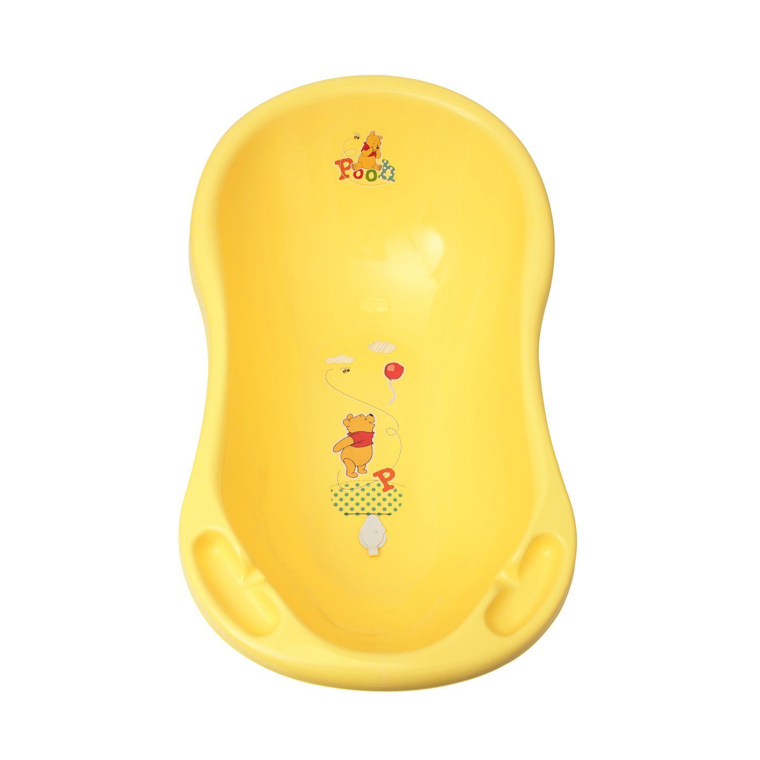 keeeper Wickelauflage Baby Badewanne 100 cm WINNIE POOH + ABFLUß Babywanne Disney, mit Ablaufstöpsel