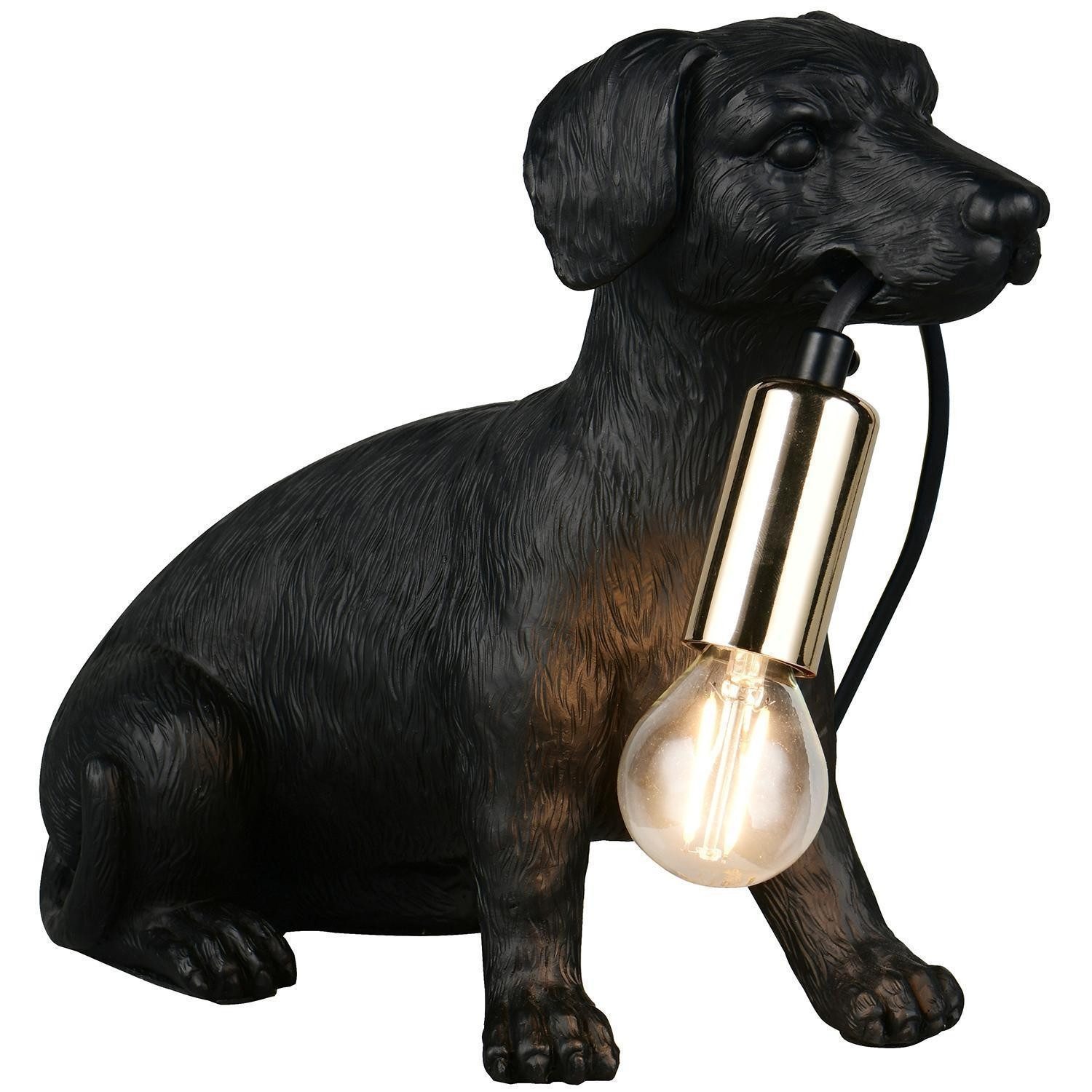 Reality Leuchten Tischleuchte RUDI, Schwarz, Kunststoff, B 23,5 x H 28 x T günstig online kaufen