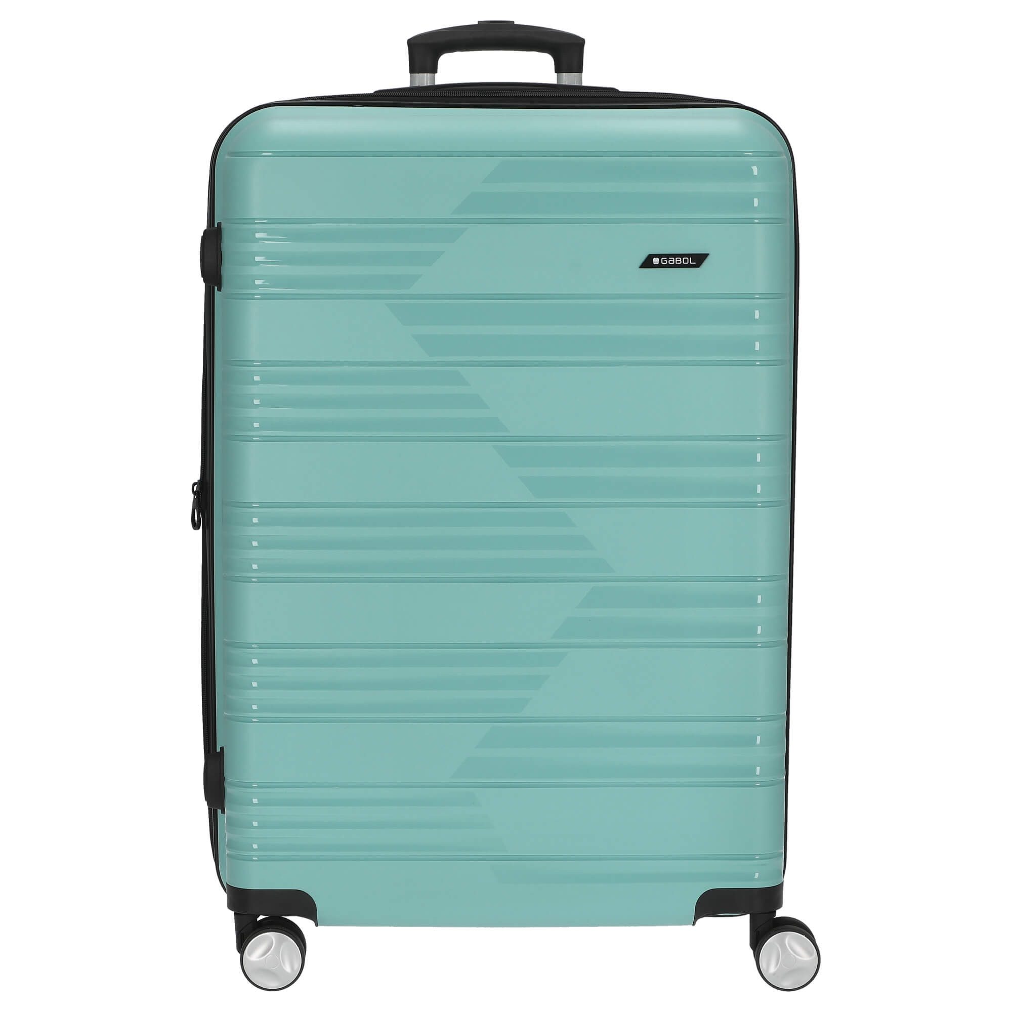 Gabol Koffer Uyiko - 4-Rollen-Trolley L 76 cm (verde menta), 4 Rollen Rollen
