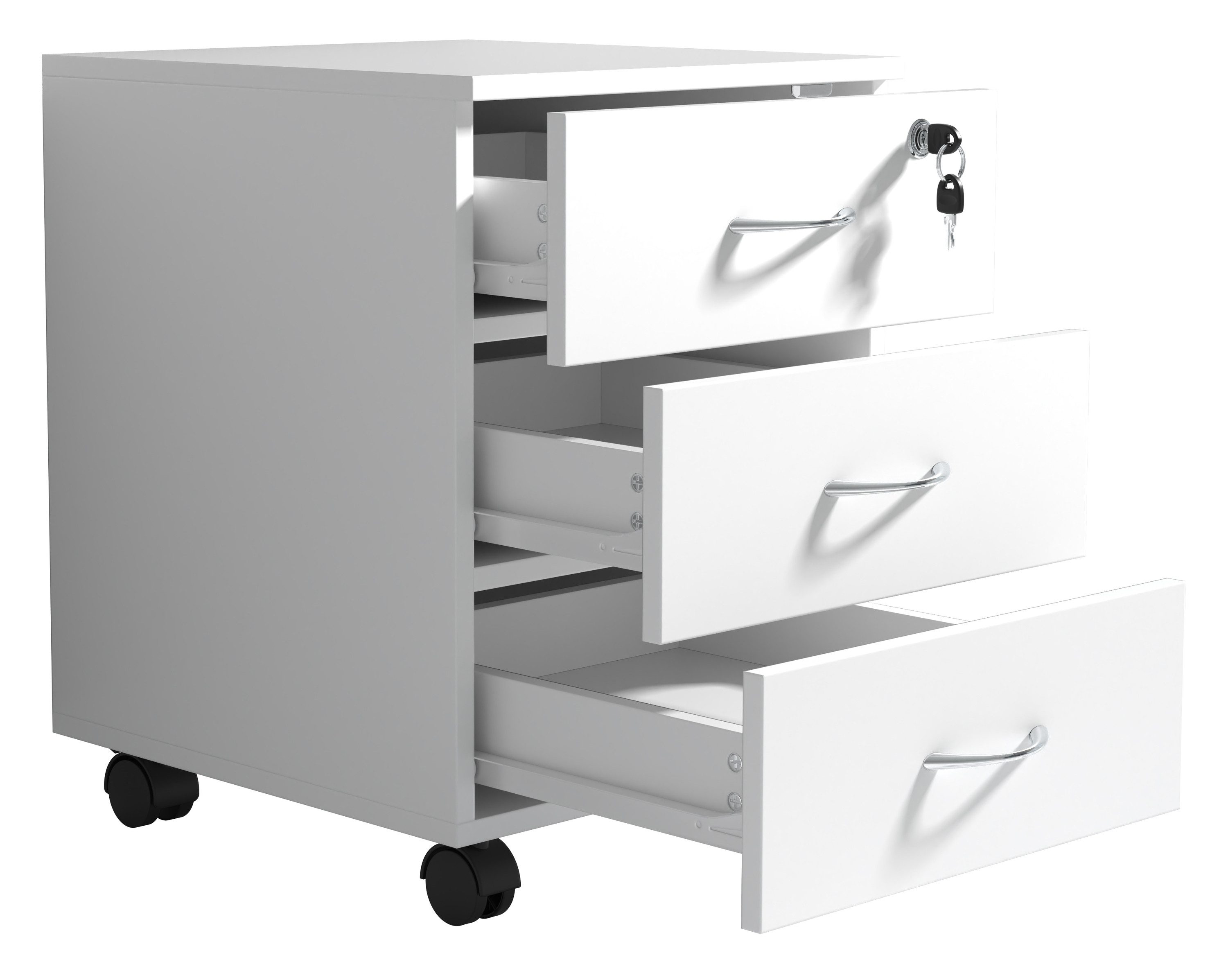 VCM Rollcontainer Holz Rollcontainer Büromöbel 3 günstig online kaufen