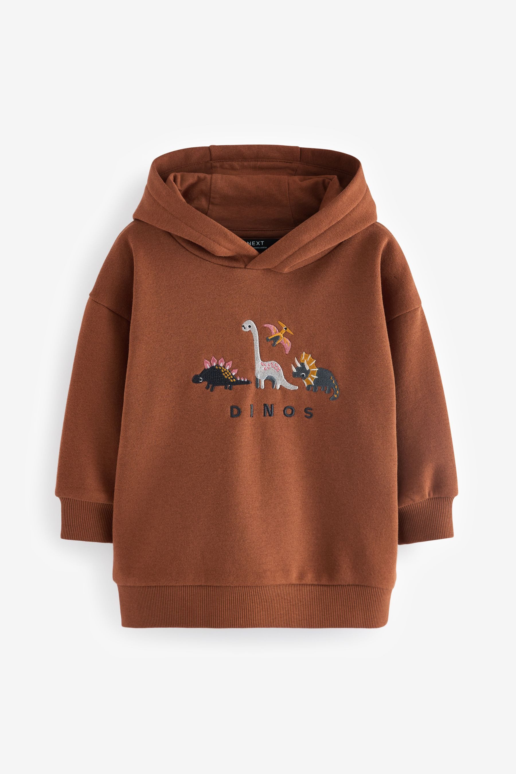 Kapuzensweatshirt Placement Hoodie mit Stickerei