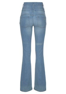 Arizona Bootcut-Jeans mit extrabreitem Bund High Waist