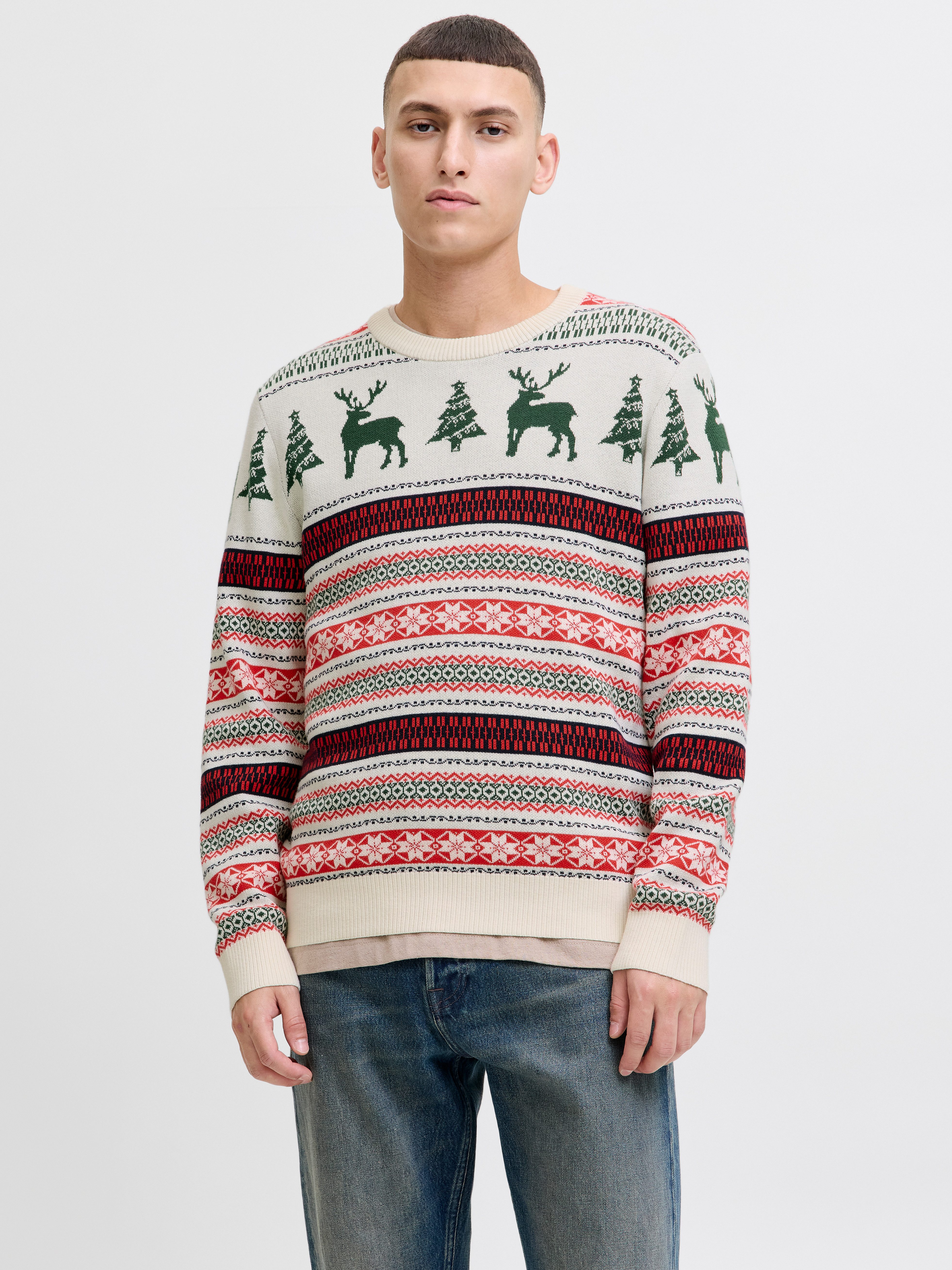 Jack & Jones Strickpullover JJXMAS NOEL günstig online kaufen