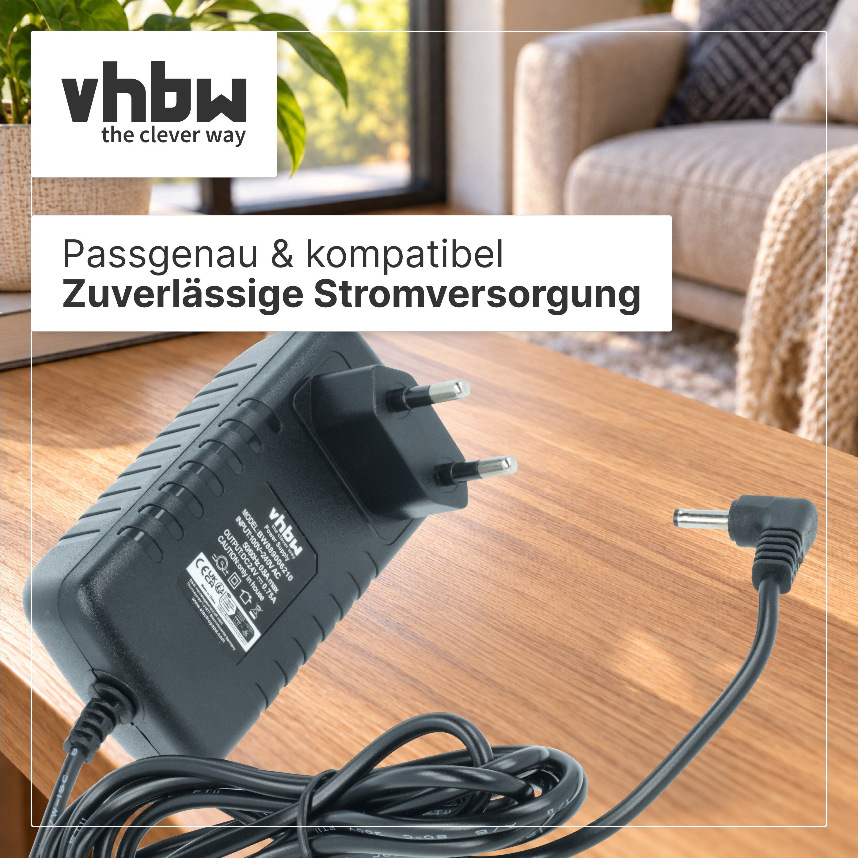 vhbw passend für Philips 800 Series AC0820, AC0819, AC0830 Luftreiniger Netzteil (Ersatznetzteil für Ihren Luftreiniger, Netzgerät mit Euro-Stecker zum) – Bild 4 von 5