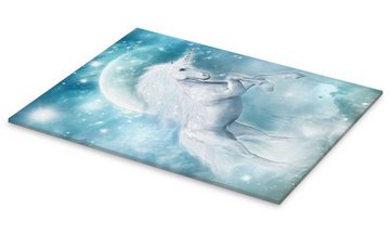 Posterlounge Acrylglasbild Dolphins DreamDesign, Einhorn-Wegbegleiter, Mädchenzimmer Kindermotive