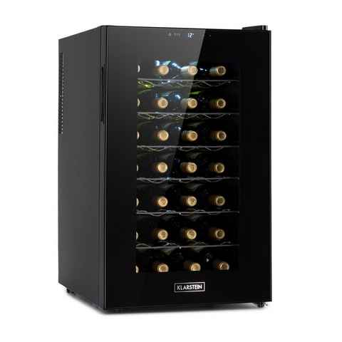 Klarstein Weinkühlschrank Barolo 28 Uno, für 28 Standardflaschen á 0,75l,Wein Flaschenkühlschrank Weintemperierschrank Weinschrank Kühlschrank