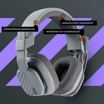 ASTRO Gaming Gaming-Headset (Geschlossener Rücken für optimalen Komfort bei langen Sitzungen, Over-Ear-Gaming-Kopfhörer, Flip-to-mute-Mikrofon, 32 mm Treiber)
