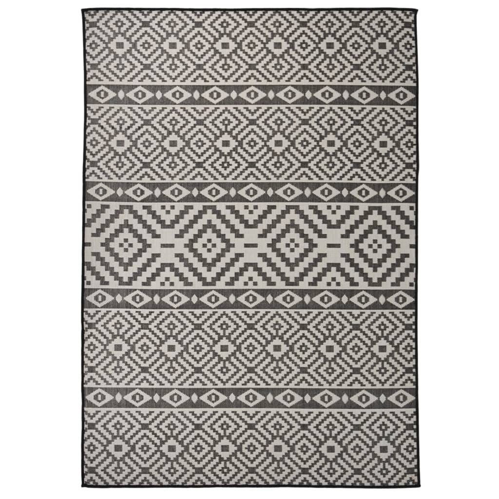 vidaXL Teppich 140 x 200 cm Teppich Terrasse Camping Outdoor draußen Vorzelt Flachgew, Flachgewebe, Höhe: 200 mm