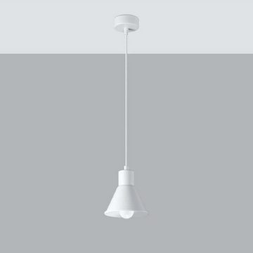 etc-shop Pendelleuchte, Leuchtmittel nicht inklusive, Pendellampe Esszimmerleuchte Deckenlampe Hängelampe Stahl Weiß 1