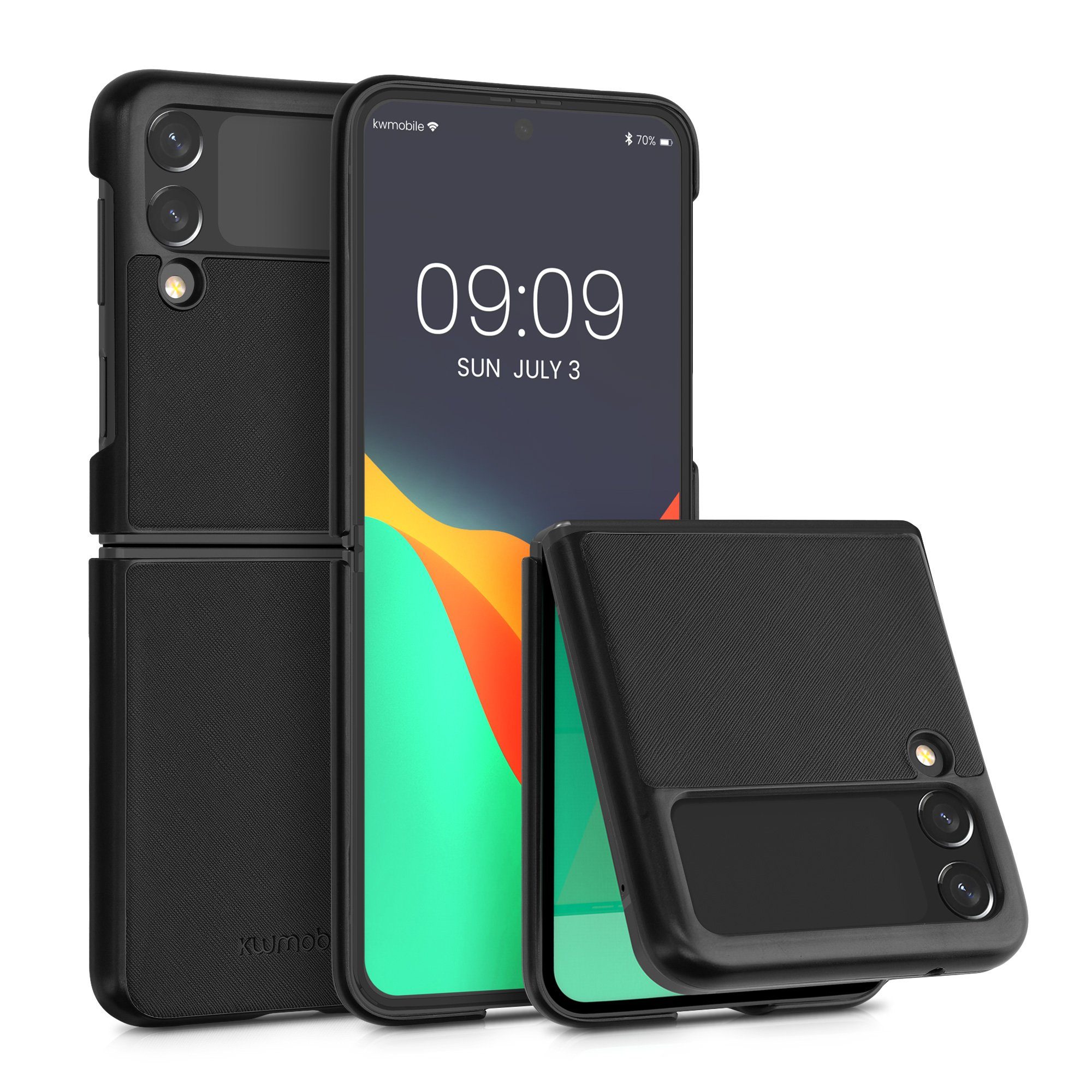 kwmobile Handyhülle Flip Hardcase für Samsung Galaxy Z Flip 3 5G, Hülle für Foldable Handy - Handyhülle
