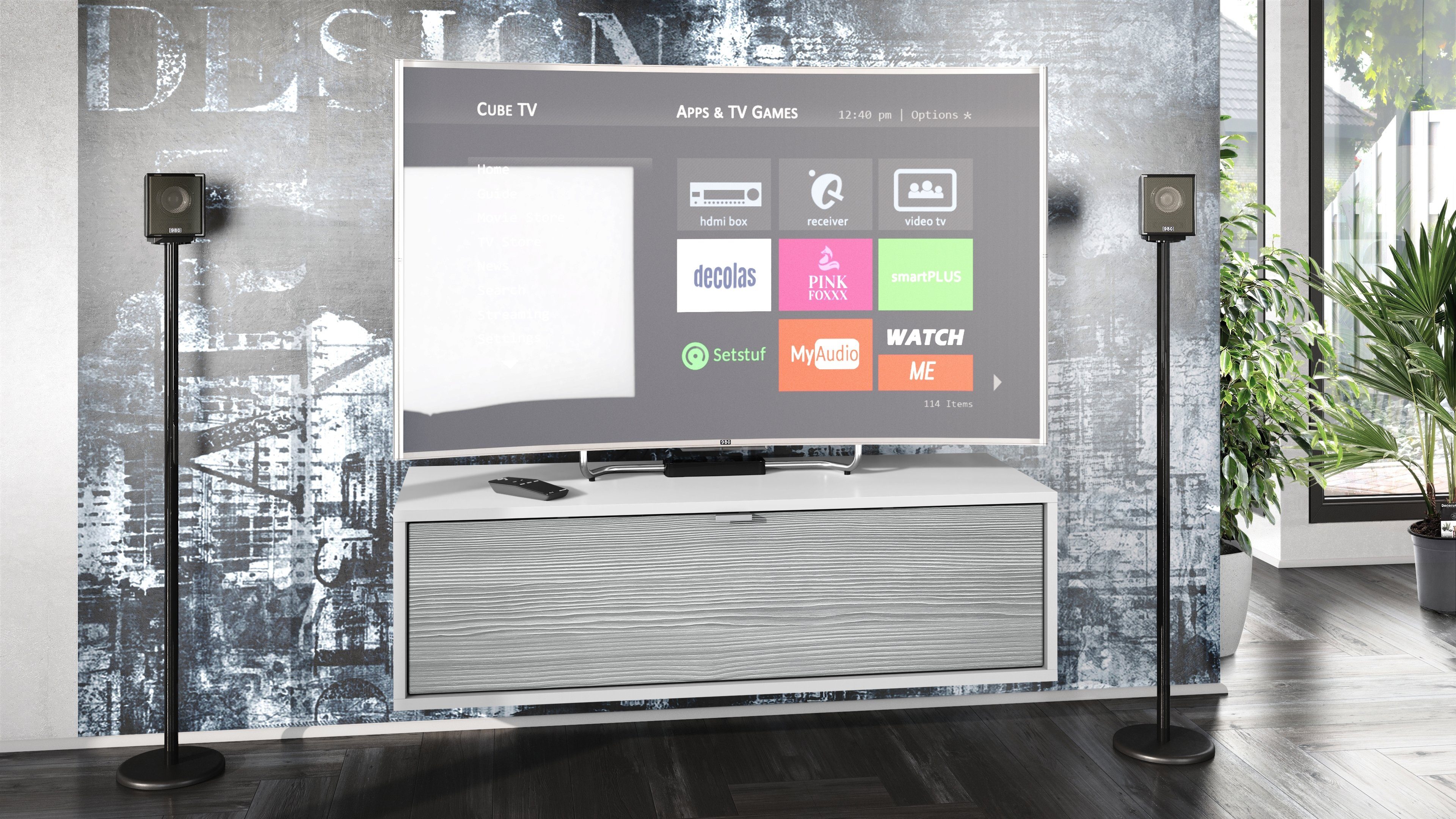 Vladon Lowboard Lana 1000 (TV-Kommode, mit günstig online kaufen