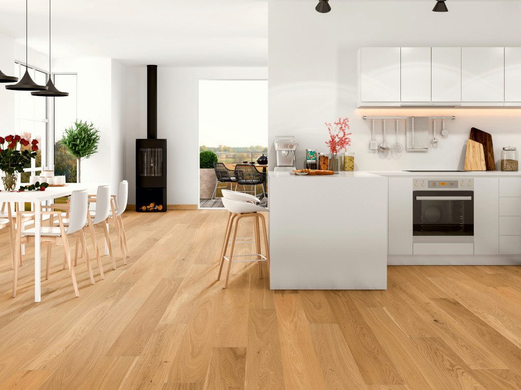 BASICfloor Parkett Parkettboden Eiche leicht astig geölt Landhausdiele
