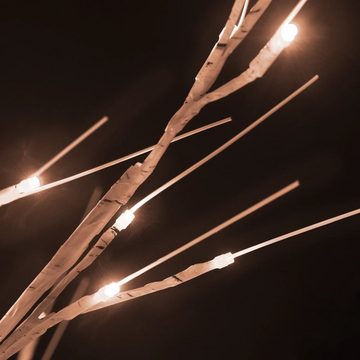 vidaXL LED Baum LED-Birke Warmweiß 672 LEDs 400 cm