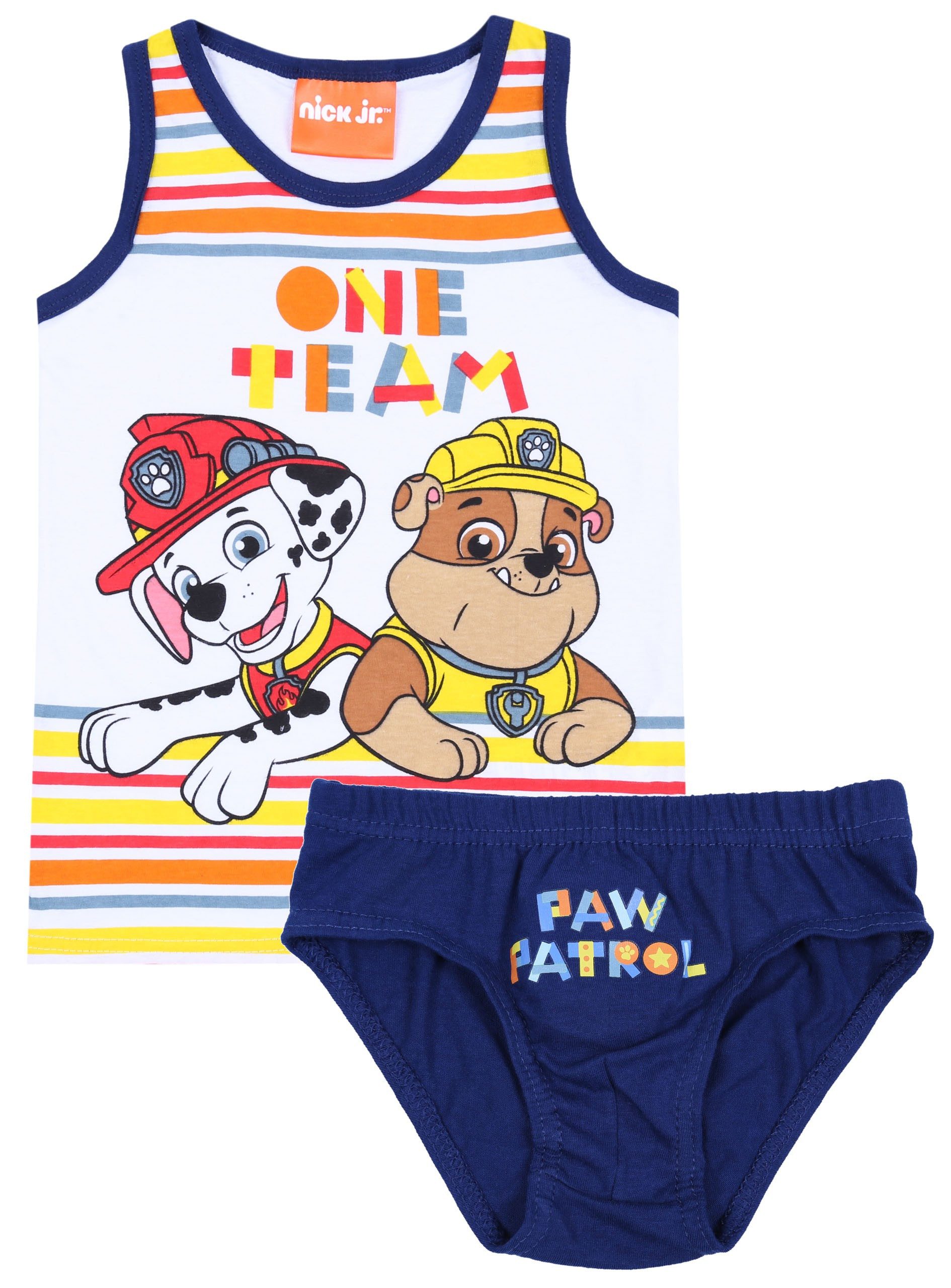 Tanktop Set: Unterhose + Top für Jungen Paw Patrol NICK JR. 7-8 Jahre
