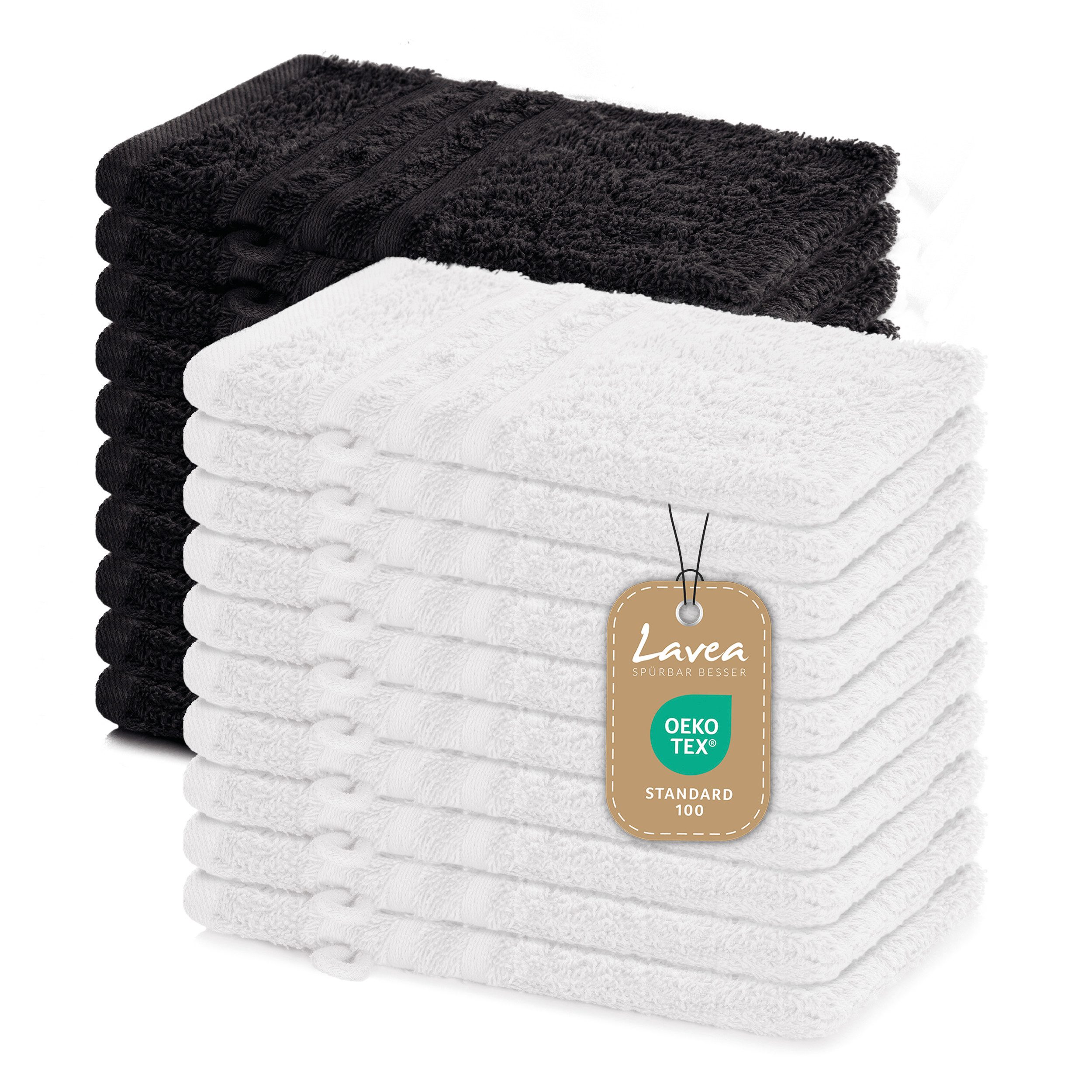 Lavea Handtuch Set Frottierserie Elena, 100% günstig online kaufen