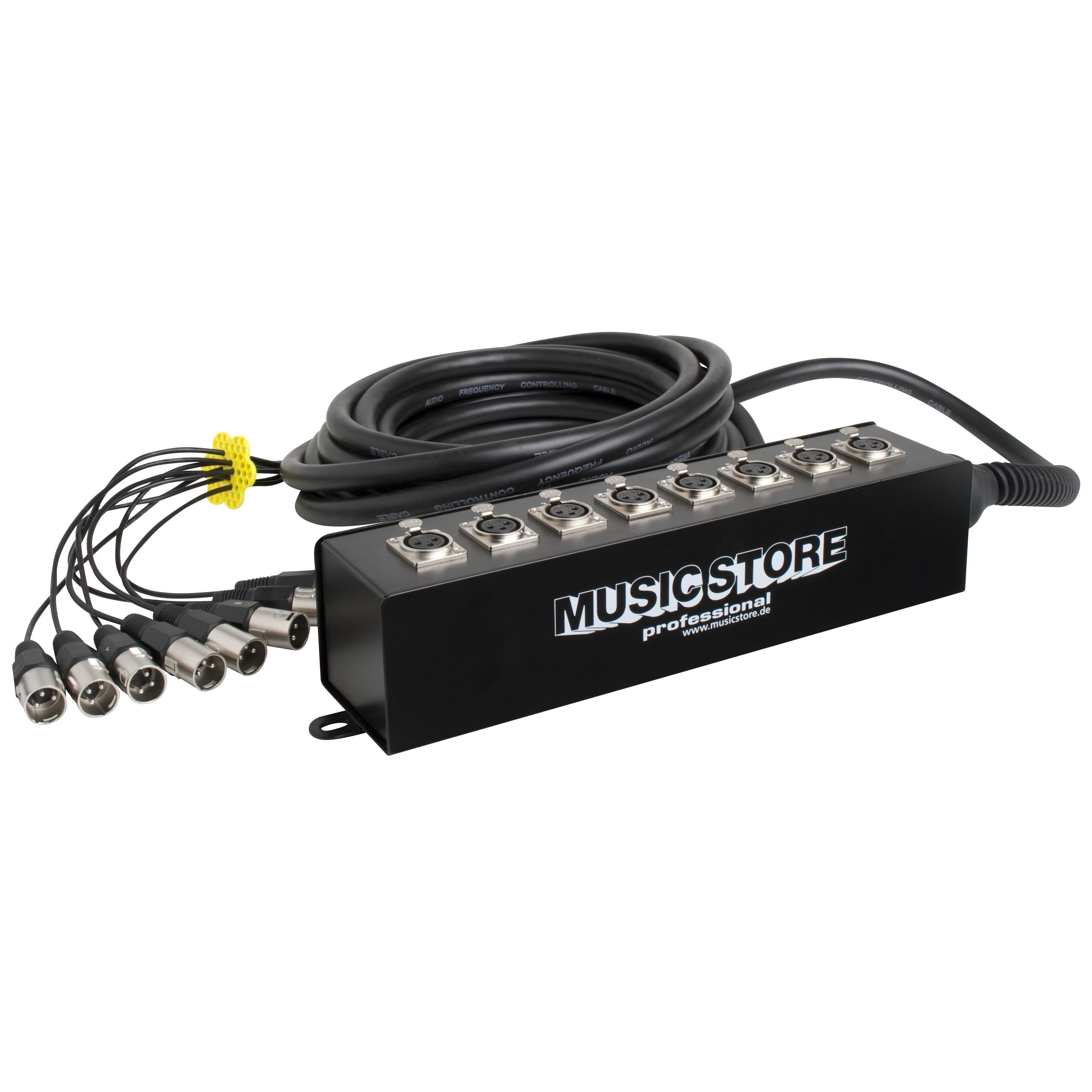 MUSIC STORE Audio-Kabel, Multicore Kabel, 8xXLR, Stagebox, Professionell