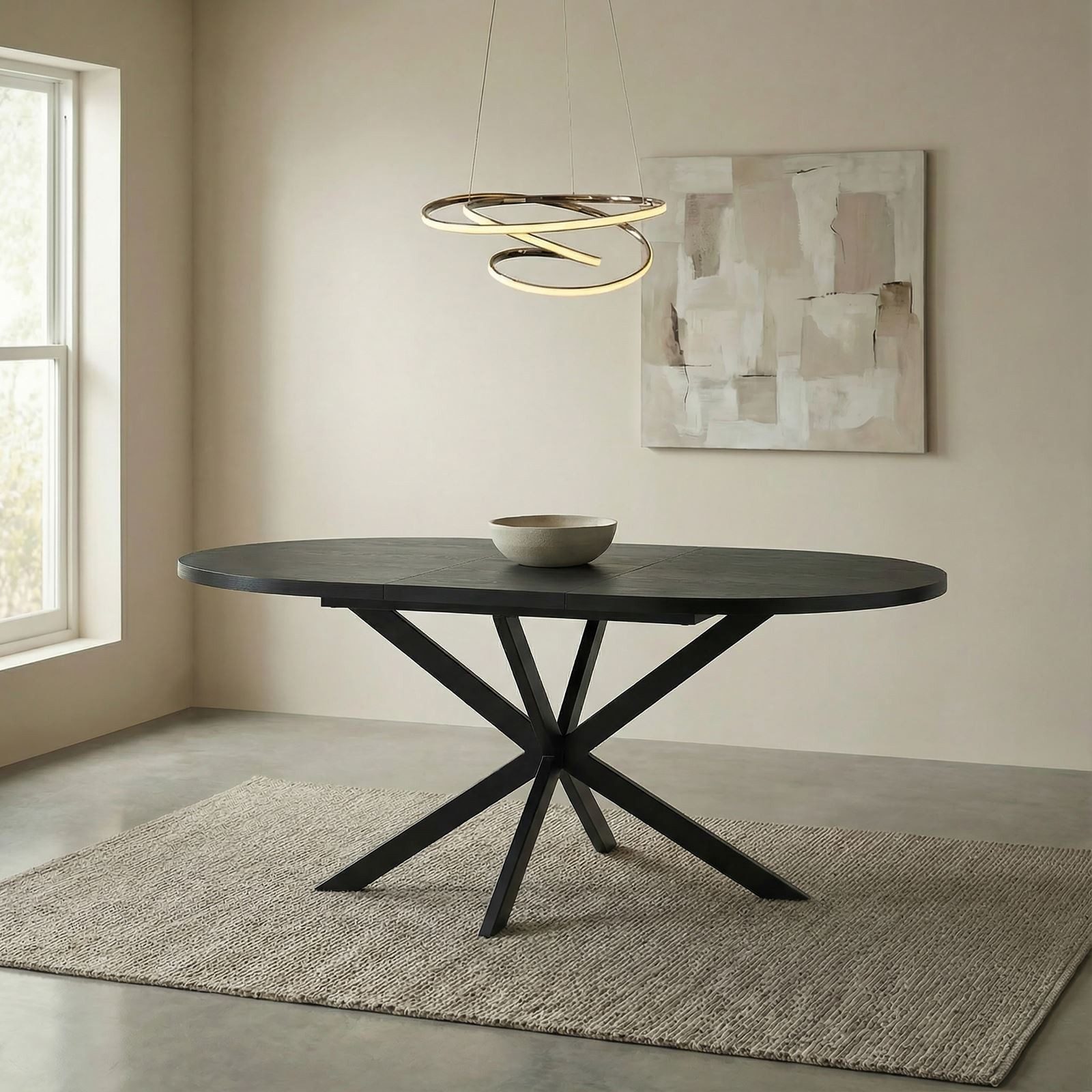 IDIMEX Esstisch CHESTER, Runder Esszimmertisch 120cm ausziehbar bis 160cm H günstig online kaufen