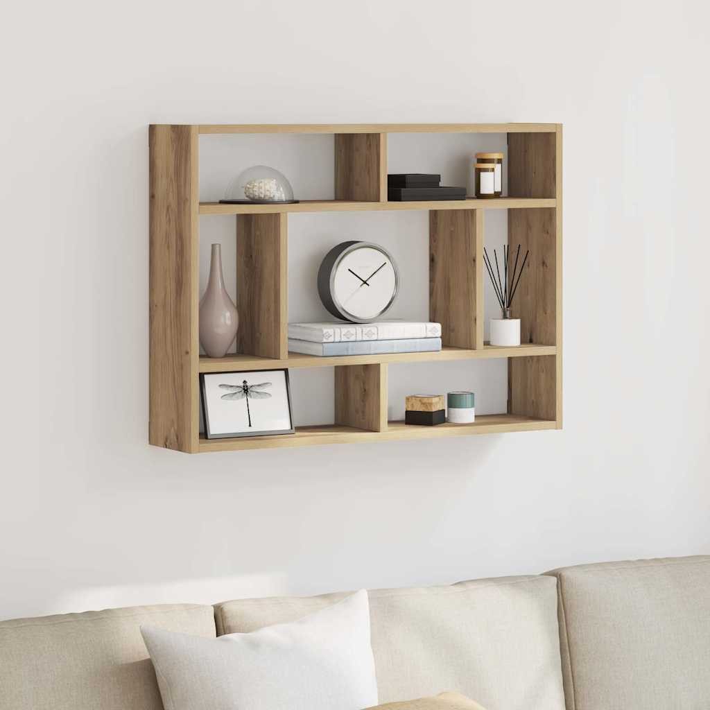 vidaXL Regal Wandregal Artisan-Eiche 75x16x55 cm günstig online kaufen
