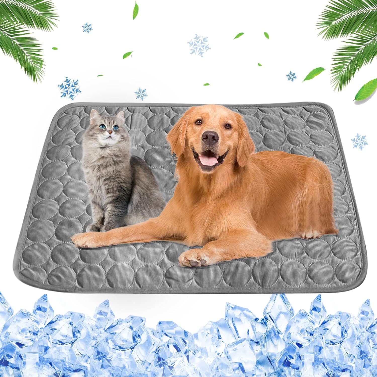Ledander Hundematte Kühlmatte für Katzen und Hunde, für Drinnen, Draußen und Auto