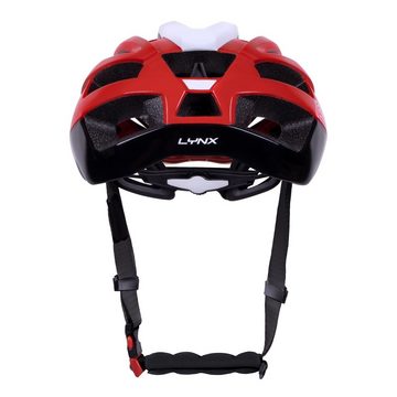 FORCE Fahrradhelm Helm FORCE LYNX. blk-red-white. L-XL