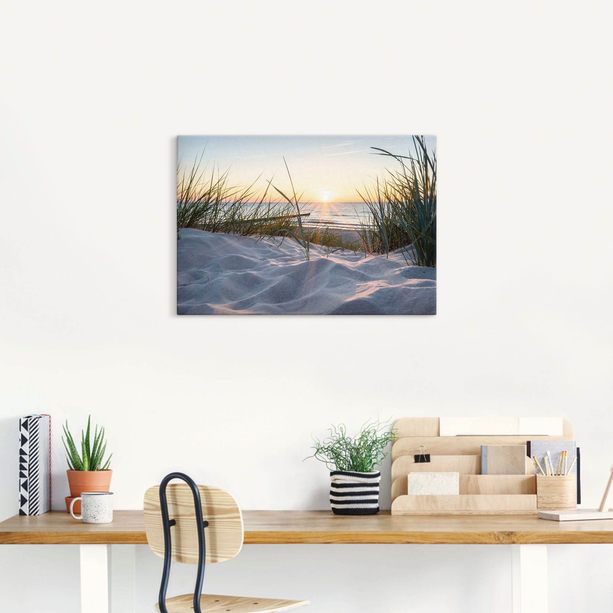 Artland Wandbild Ostseestrand, Strand (1 St), als Alubild, Leinwandbild, Poster in verschied. Größen