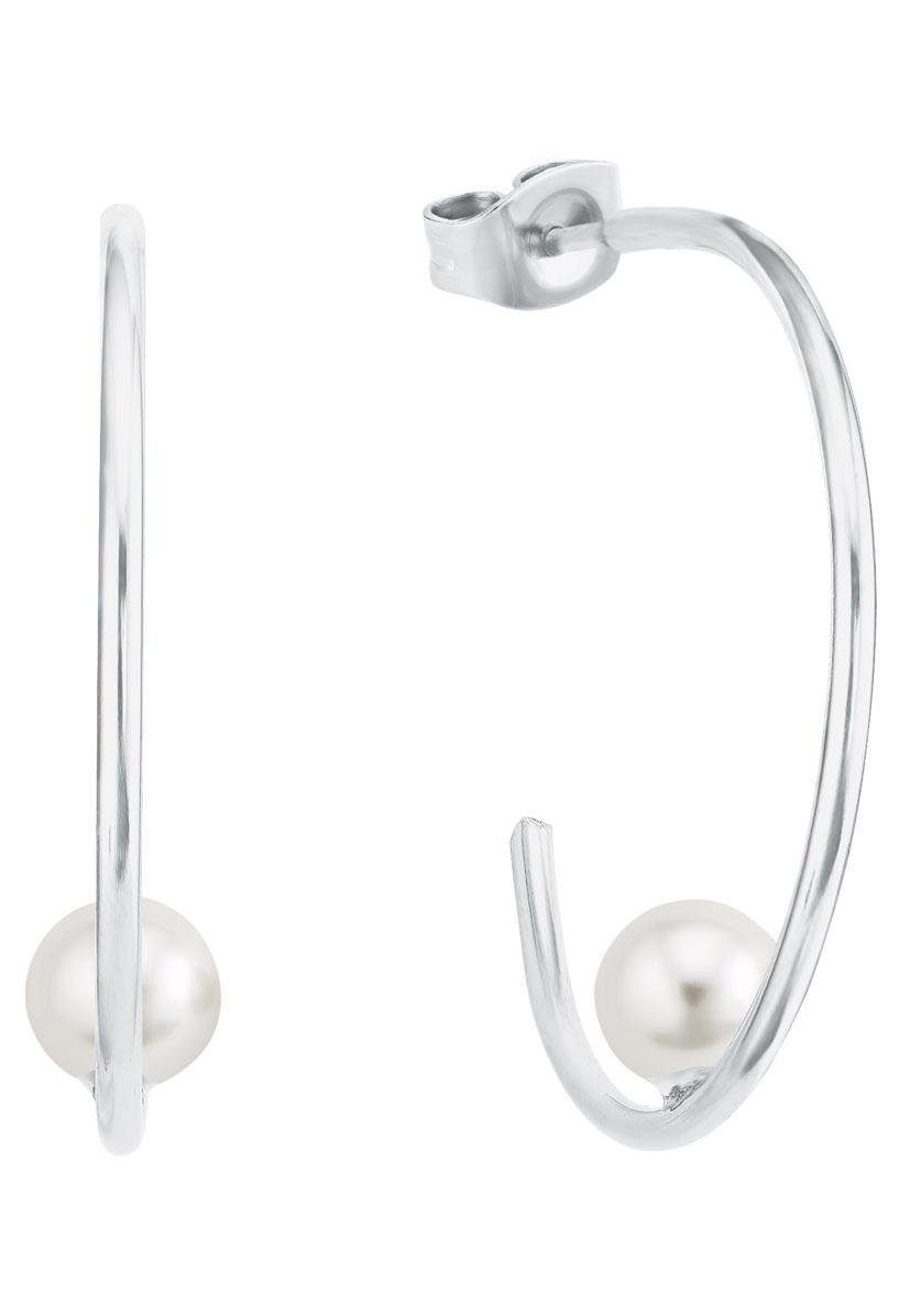 Amor Paar Creolen, mit Süßwasserzuchtperle