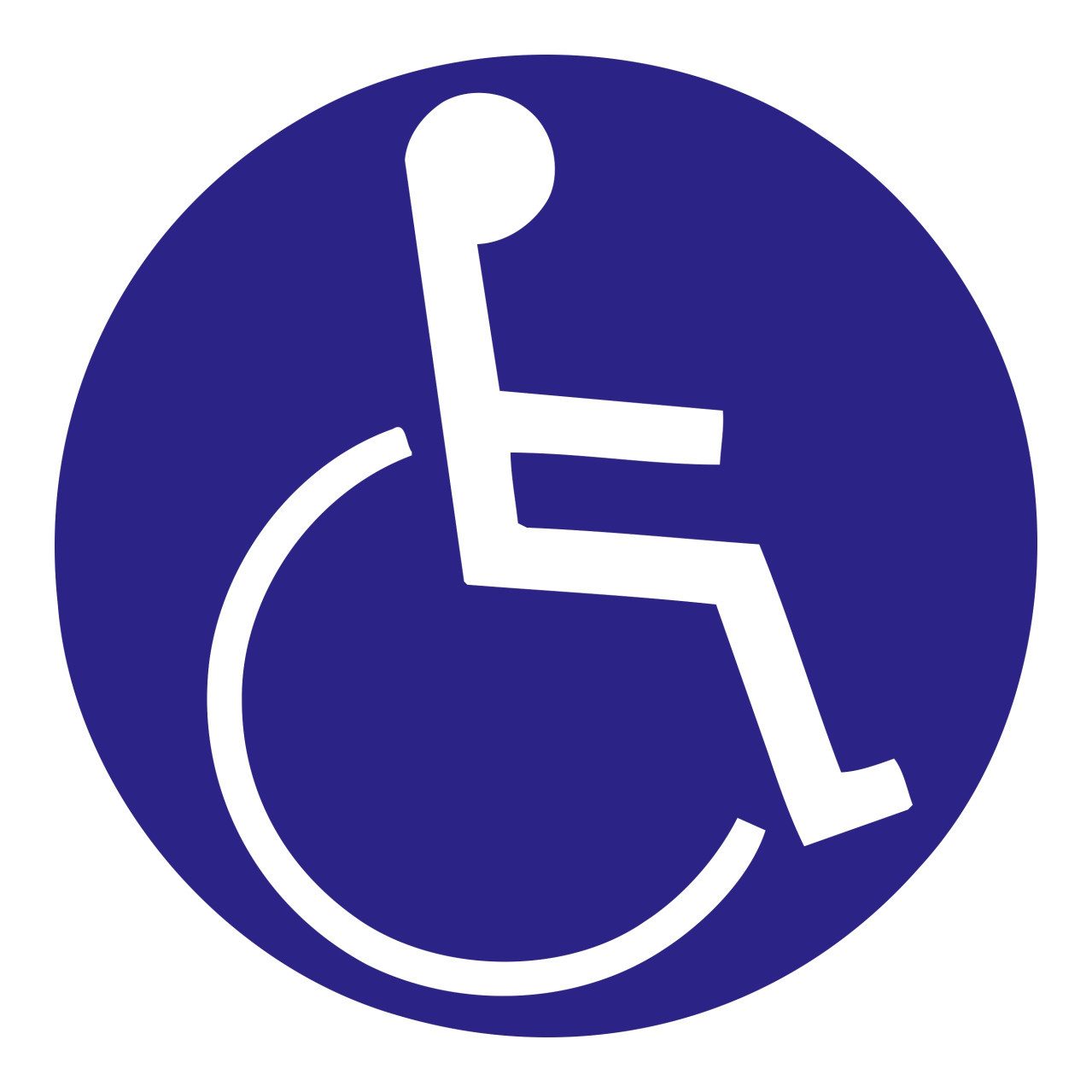 Hermann Schütz Aufkleber Hermann Schütz Aufkleber Behinderten-Symbol blau Ø