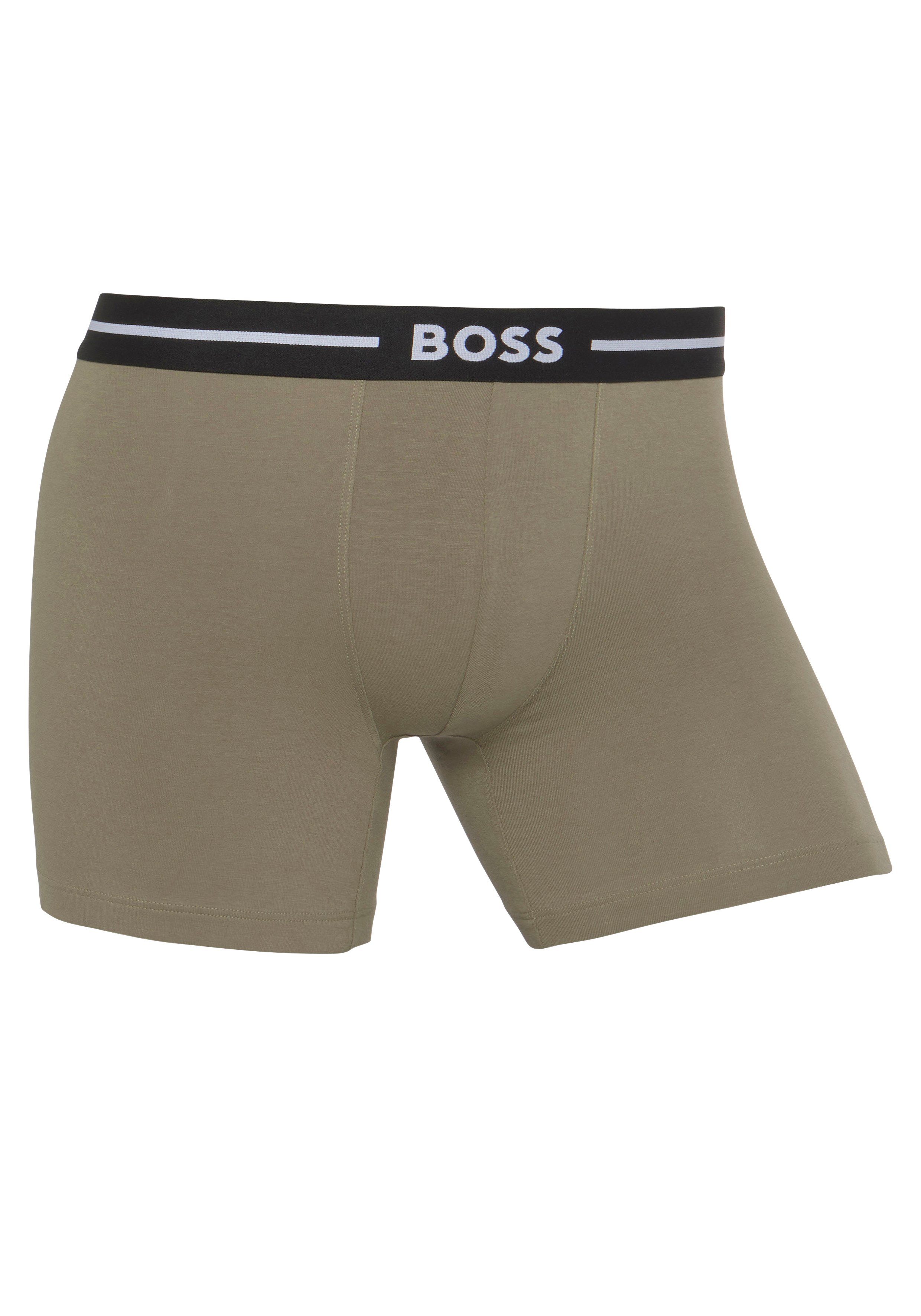 BoxerBr am BOSS Bund Open mit Miscellaneous962 3P (Packung, Boxer 3-St) Logoschriftzug Bold