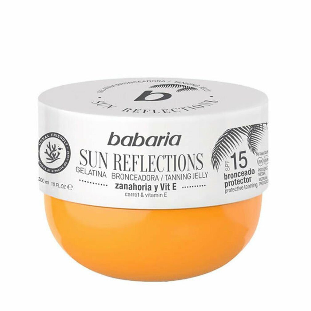 babaria Sonnenschutzcreme Babaria Sun Reflections Tanning Jelly Protective Tanning Spf15