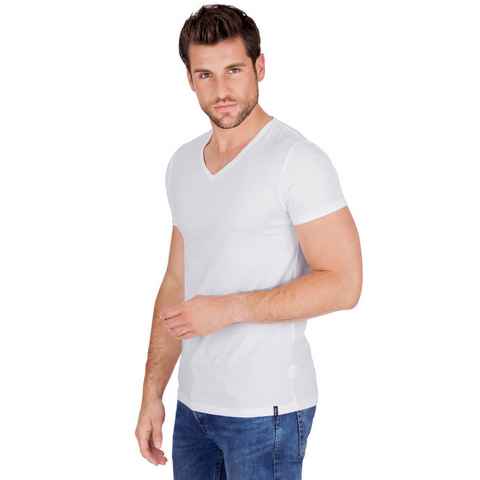 Trigema T-Shirt TRIGEMA V-Shirt Slim Fit (1-tlg)