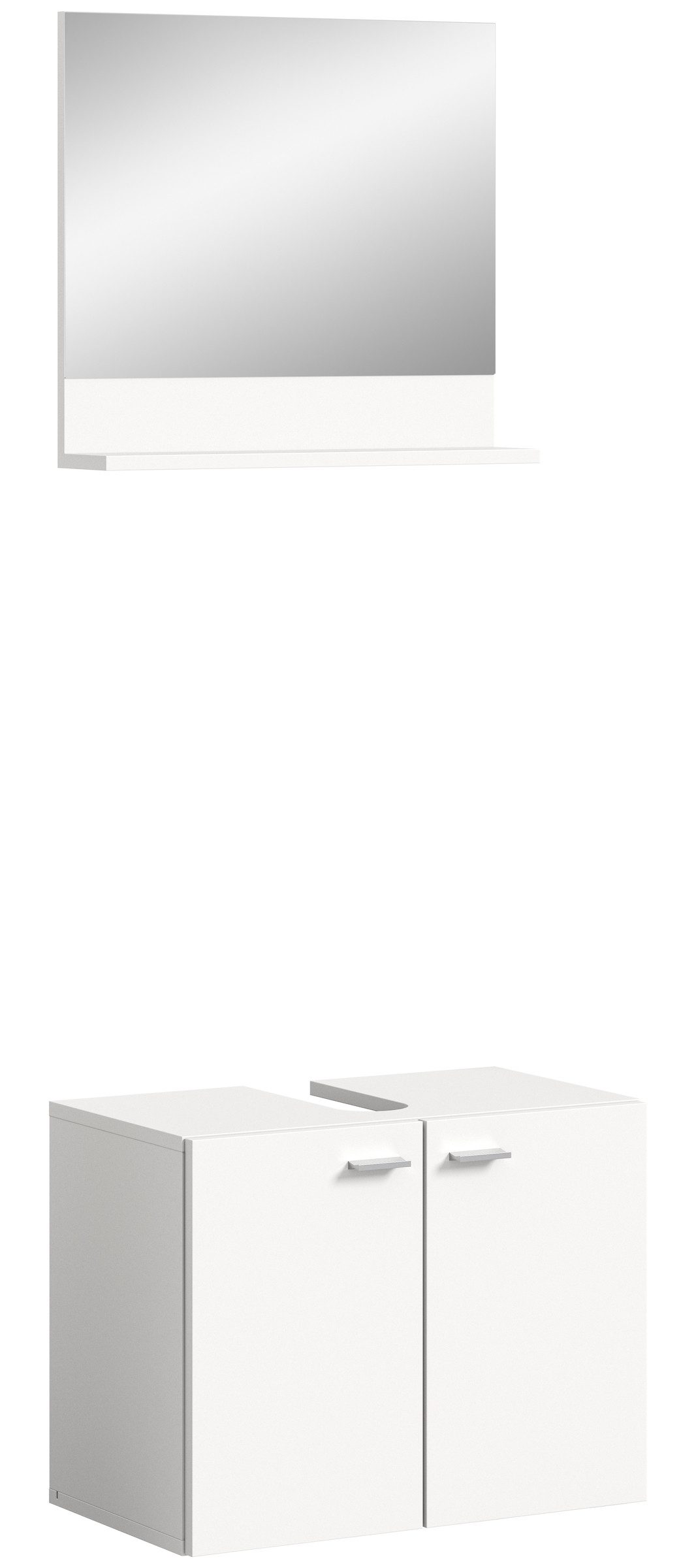 xonox.home Waschbeckenunterschrank in Weiß - 57x44x33cm (BxHxT) günstig online kaufen
