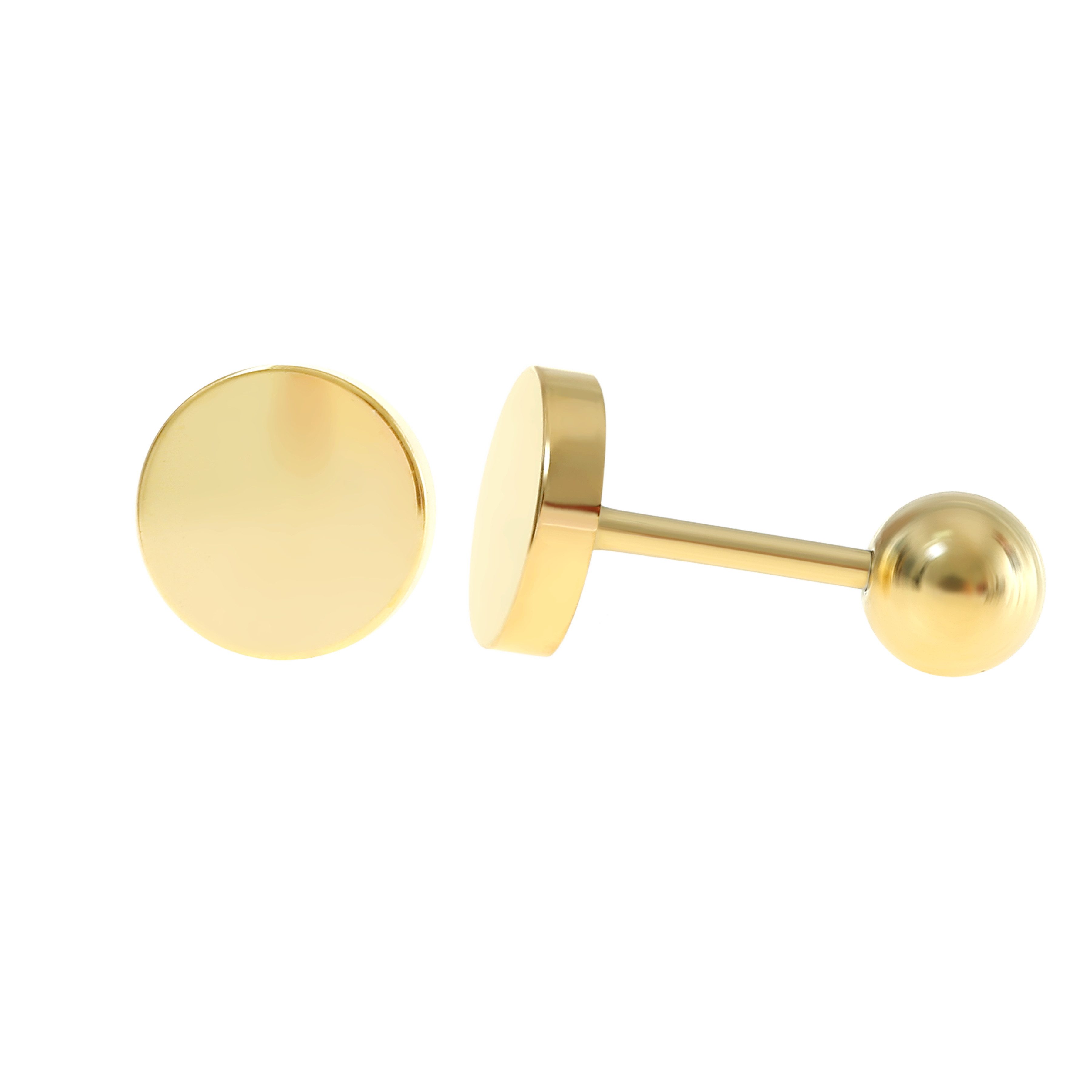 Made by Nami Paar Ohrstecker Gold geometrische Ohrstecker aus Edelstahl min günstig online kaufen