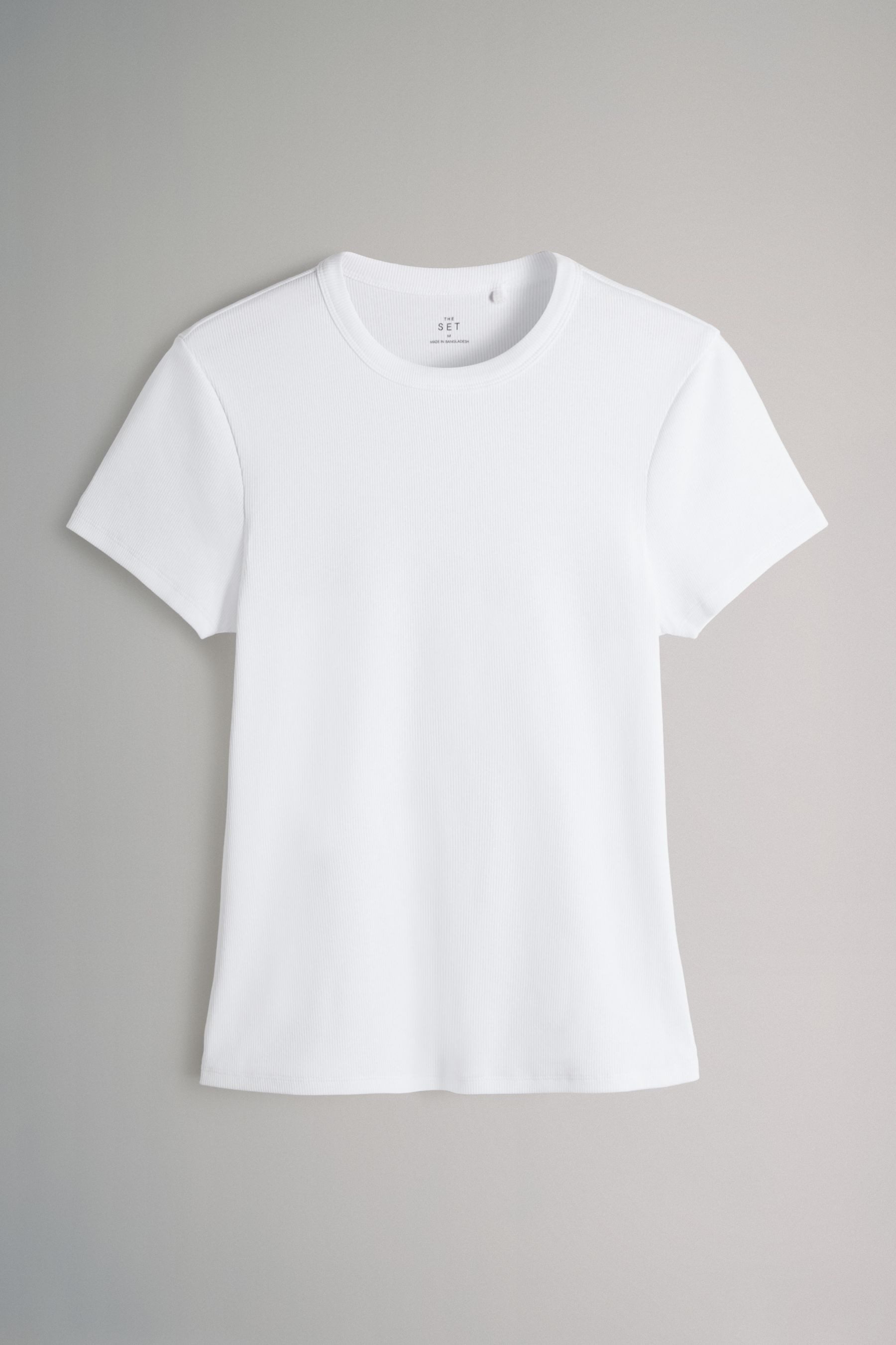 The Set T-Shirt The Set gerippte Kurzarm-T-Shirts, 5er-Pack (5-tlg) günstig online kaufen