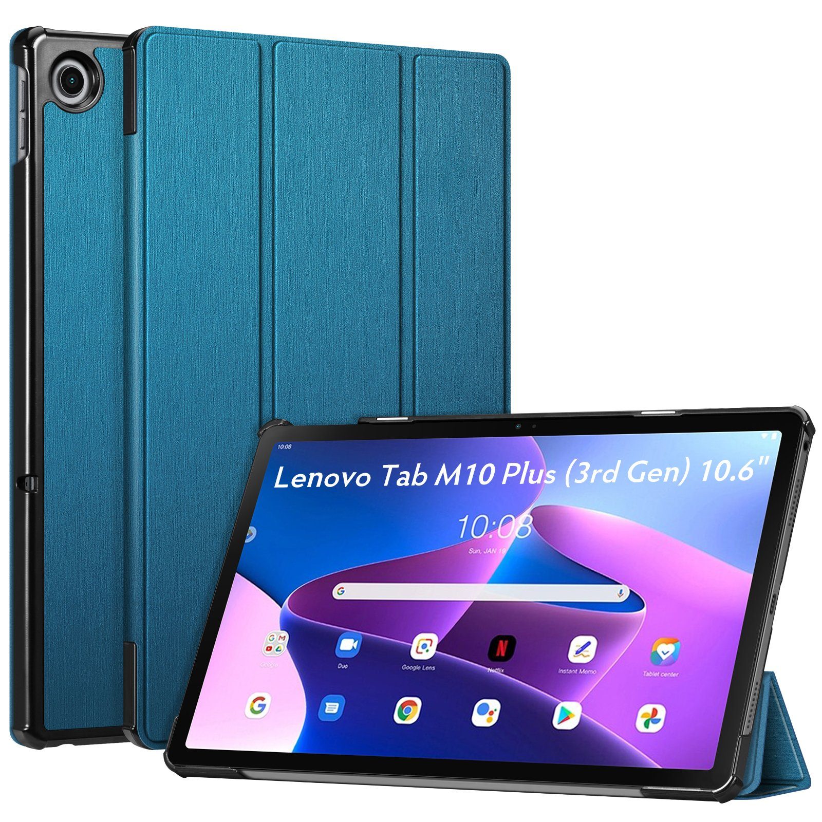 Fintie Tablet-Hülle für 10.6" Lenovo Tab M10 Plus(3.Gen) 26,9cm(2000x1200 2K Display) 2022, Dünn Case mit Auto Schlaf/Wach, Nicht für 10.1" Lenovo Tab M10(3. Gen)