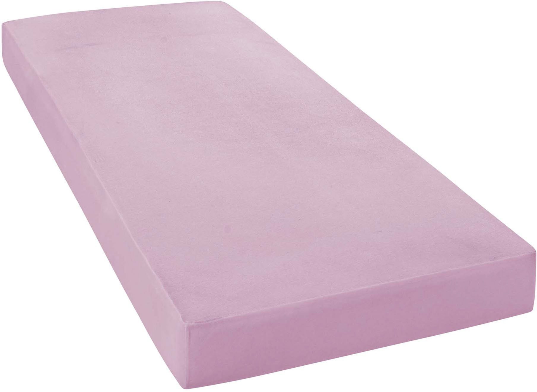 Janine Spannbettlaken ELASTIC 5002 Jersey Bettlaken mit Elasthan, 190 g/m², Jersey-Elasthan, Gummizug: rundum, (1 Stück), für Matratzen bis 35 cm Höhe, 95% Baumwolle, hochwertig, langlebig
