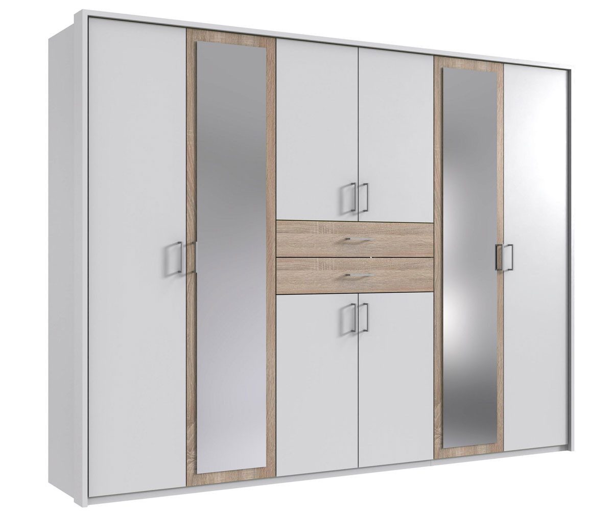 Wimex Kleiderschrank Diver (8-türig, Spiegeltüren, Schubladen, günstig online kaufen
