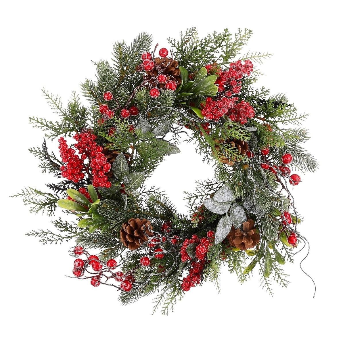 Mica Decorations Dekokranz Mica Decorations Randell Kranz rot - h10xd40cm