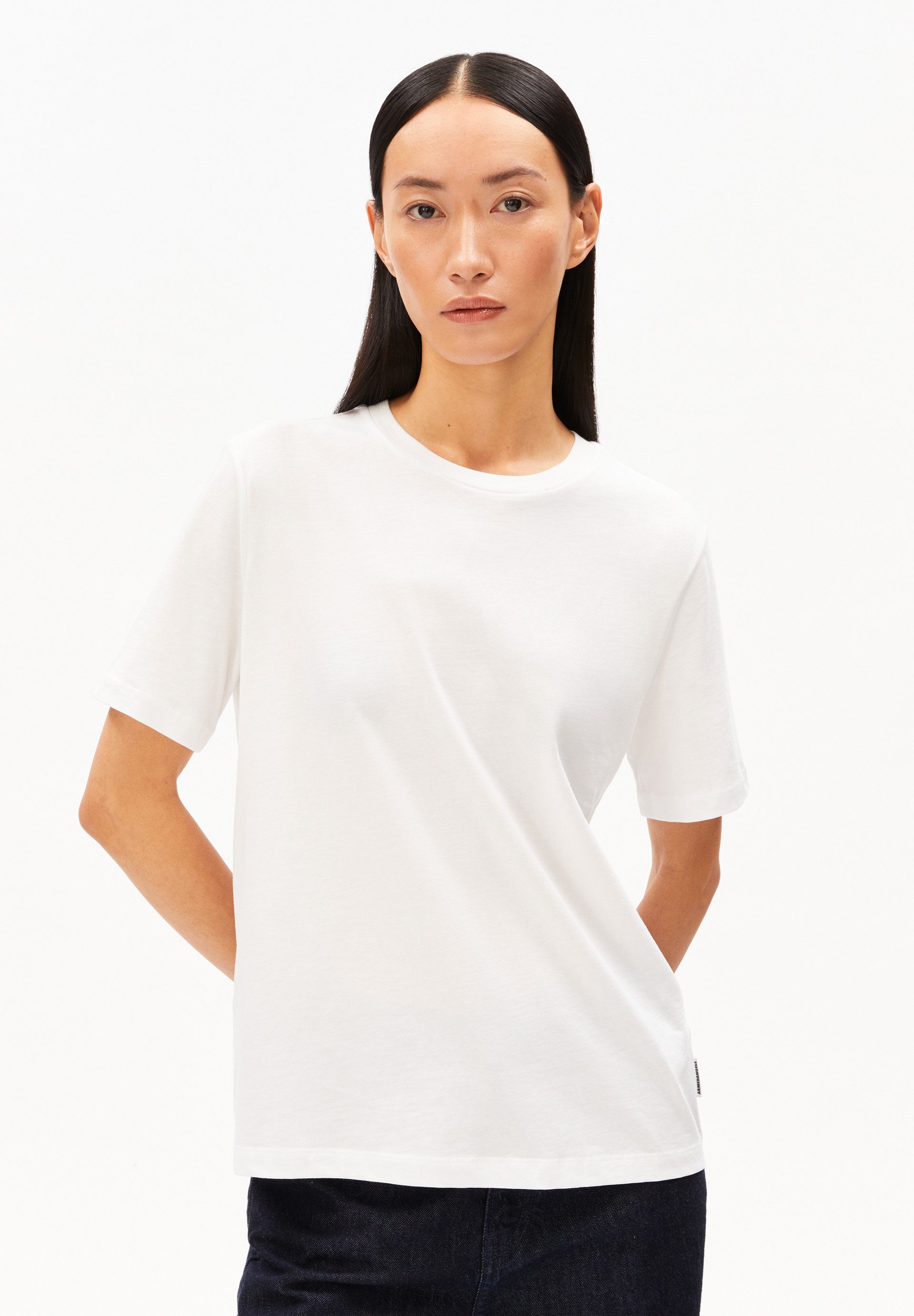 Armedangels T-Shirt LUALAA T-Shirt aus Bio-Baumwolle Regular Fit (Regular Fit) Rundhalsausschnitt