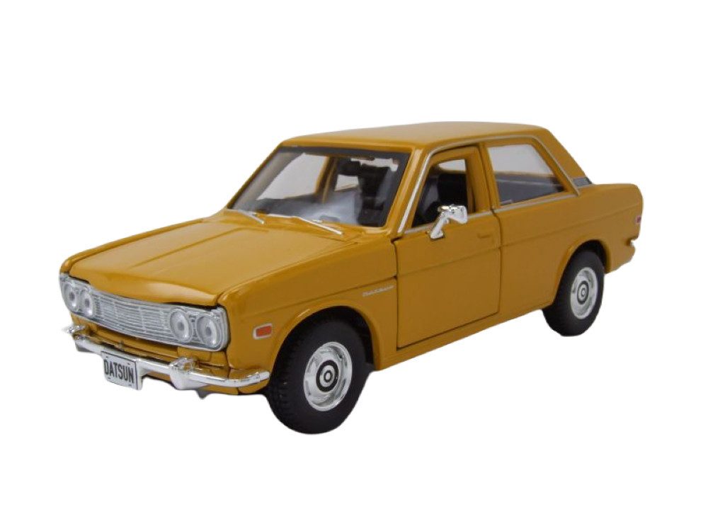 Maisto® Modellauto Datsun 510 1971 gelb, Maßstab 1:24
