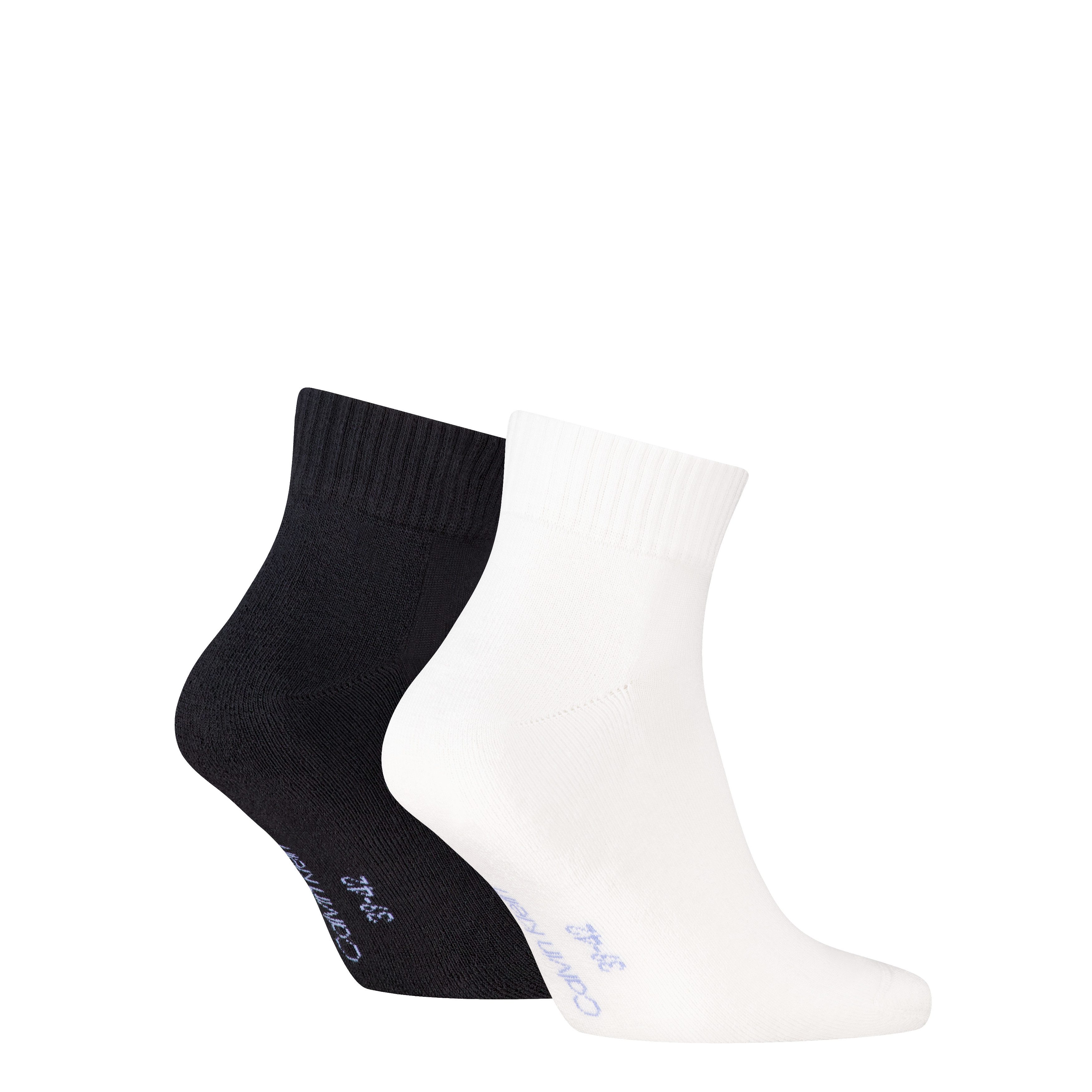 Calvin Klein Jeans Kurzsocken CKJ MEN QUARTER 2P MONOGRAM (2 Paar) mit dezenter Logostickerei, komfortable Frotteesohle