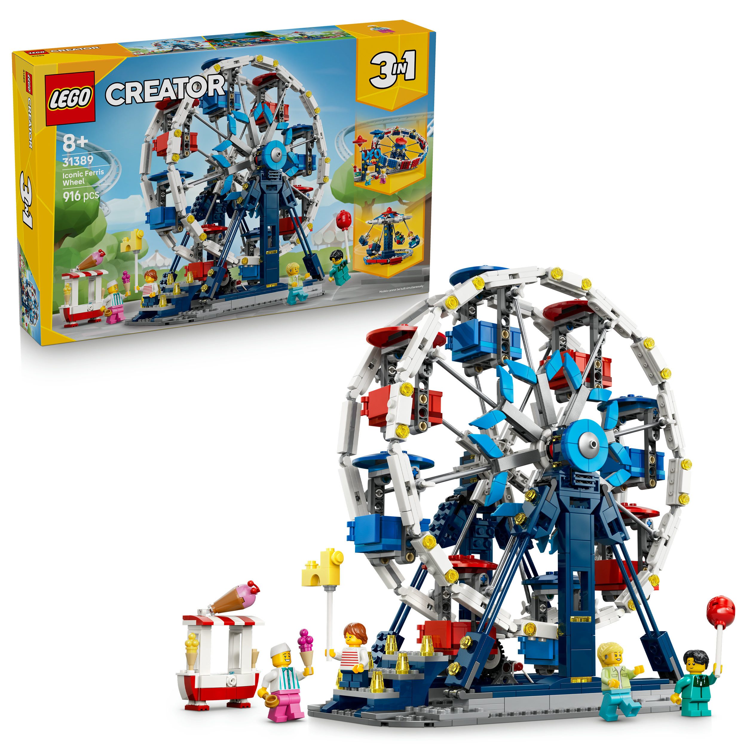 LEGO® Legendäres Riesenrad (31389), LEGO Creator Konstruktionsspielsteine, (916 St), Made in Europe