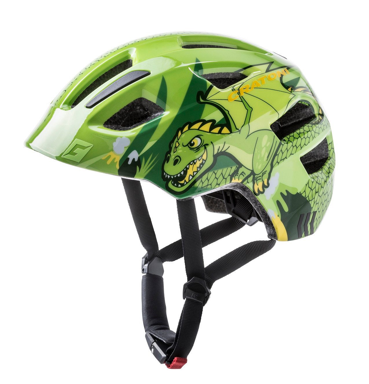 Fahrradhelm Maxster Kinder hellgrün Drache